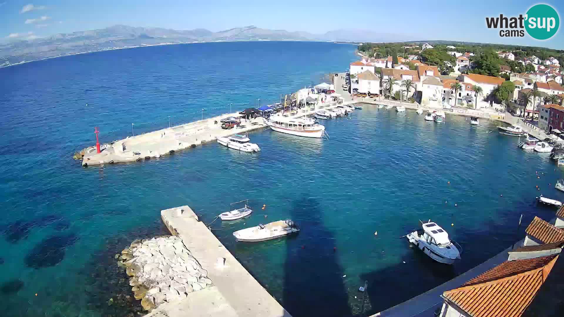 Web kamera Sutivan panorama – Pogled uživo s otoka Brača