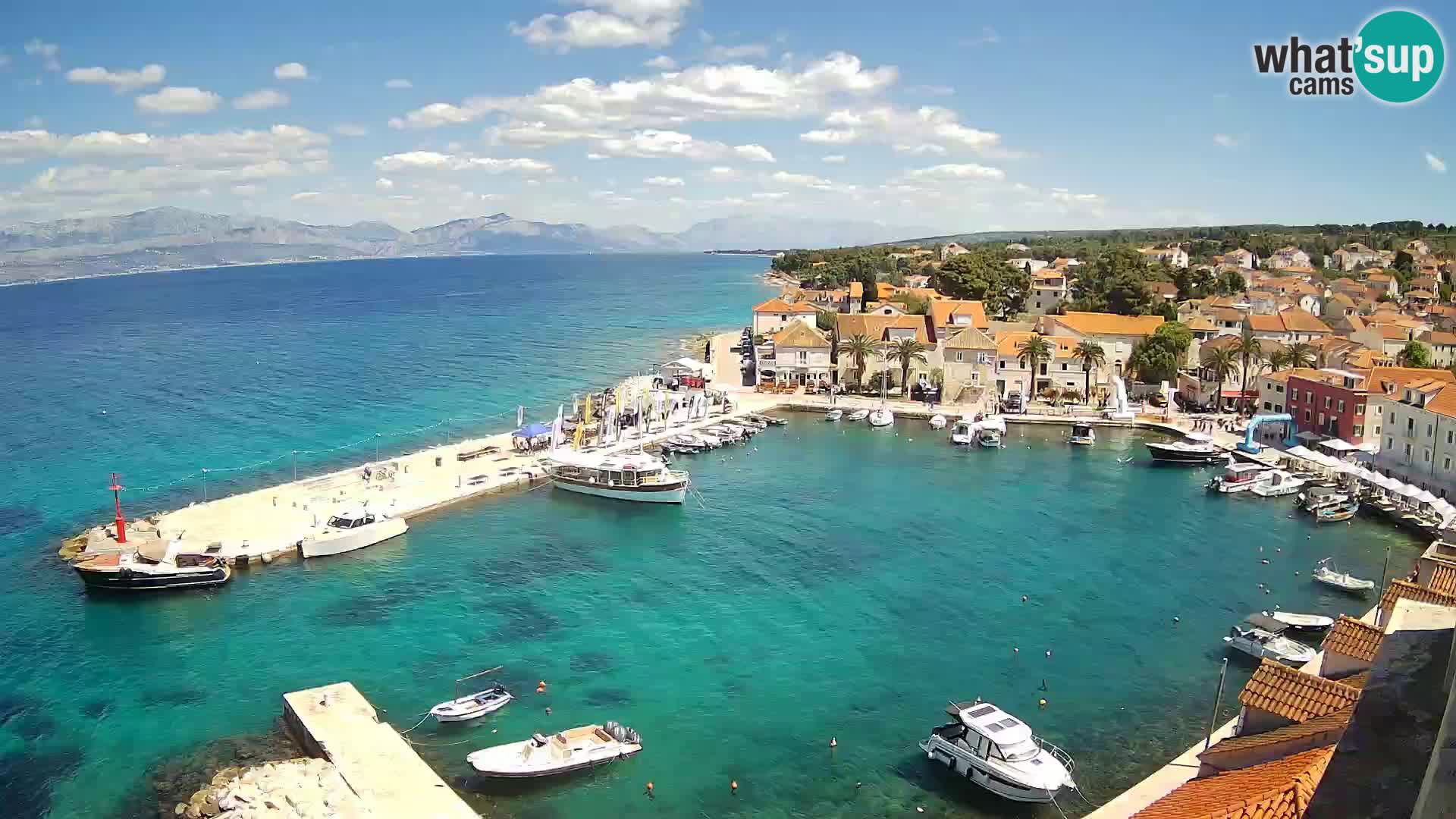Webcam Sutivan panorama – Vista live dall’isola di Brač