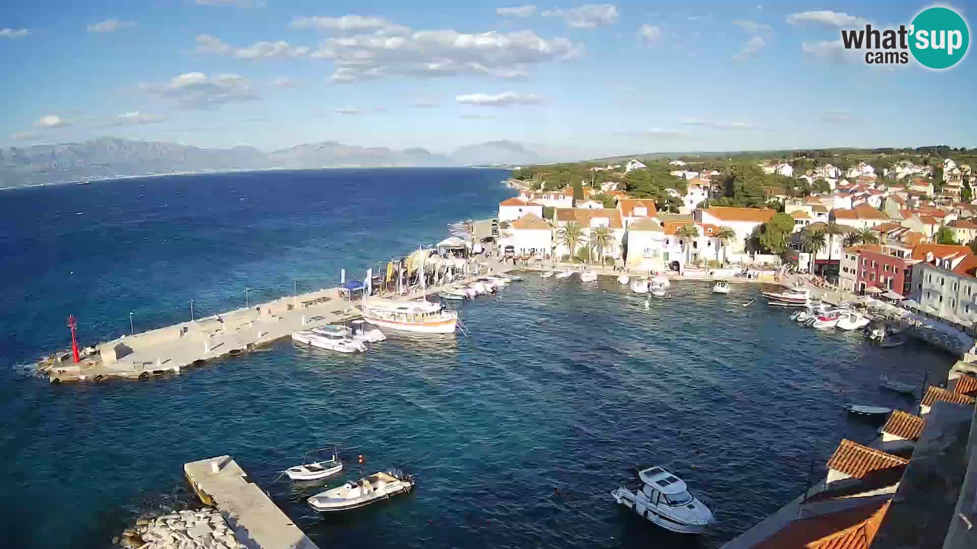 Webcam Sutivan panorama – Vista live dall’isola di Brač