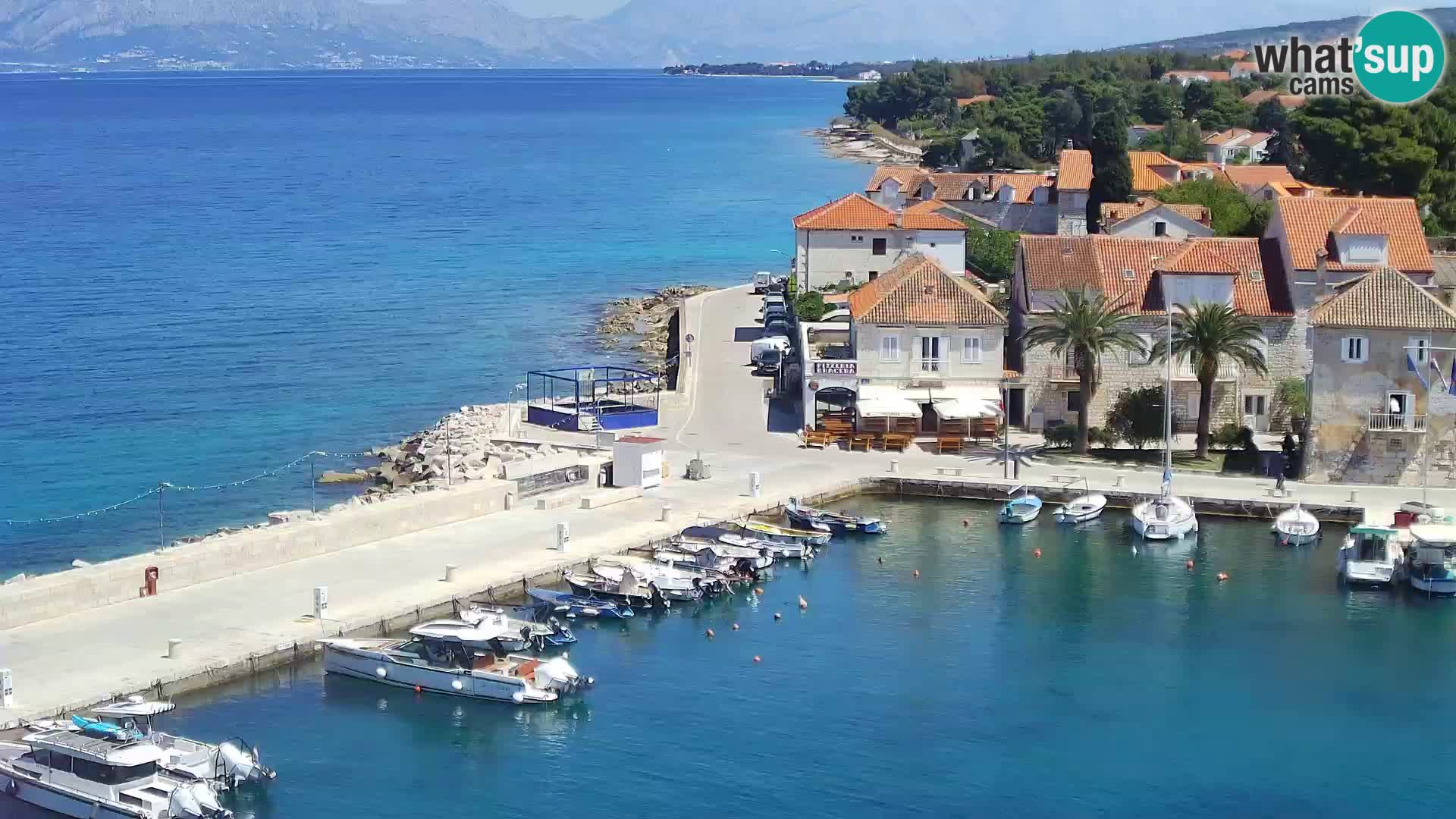 Web kamera Sutivan panorama – Pogled uživo s otoka Brača