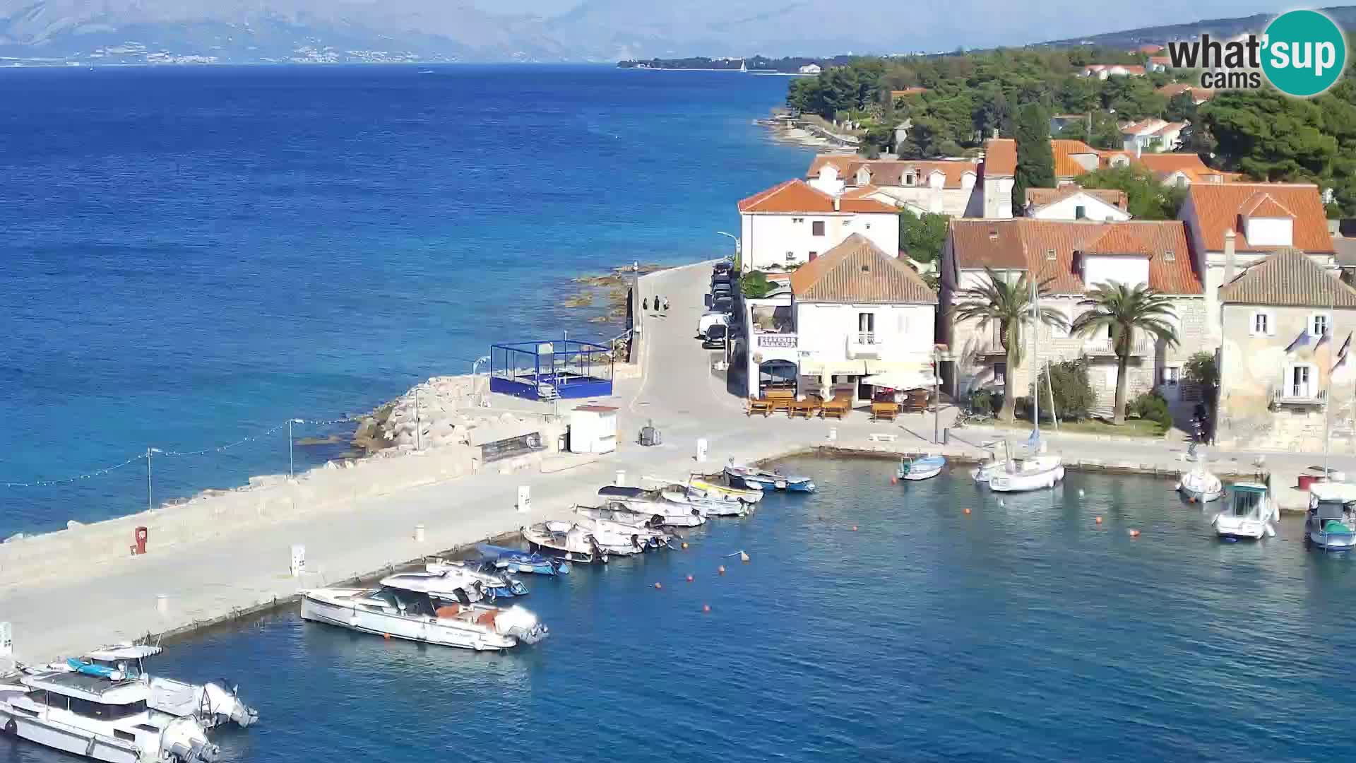 Spletna kamera Sutivan panorama – pogled v živo z otoka Brač