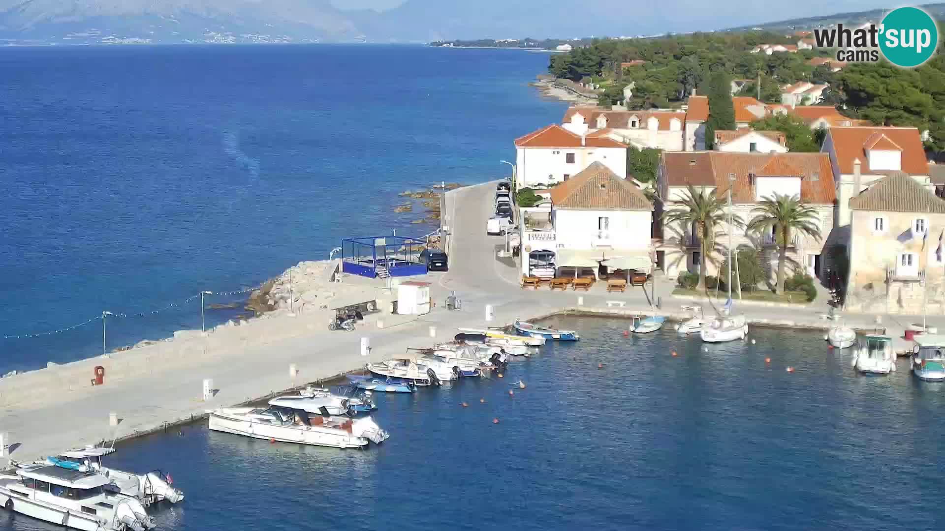 Spletna kamera Sutivan panorama – pogled v živo z otoka Brač