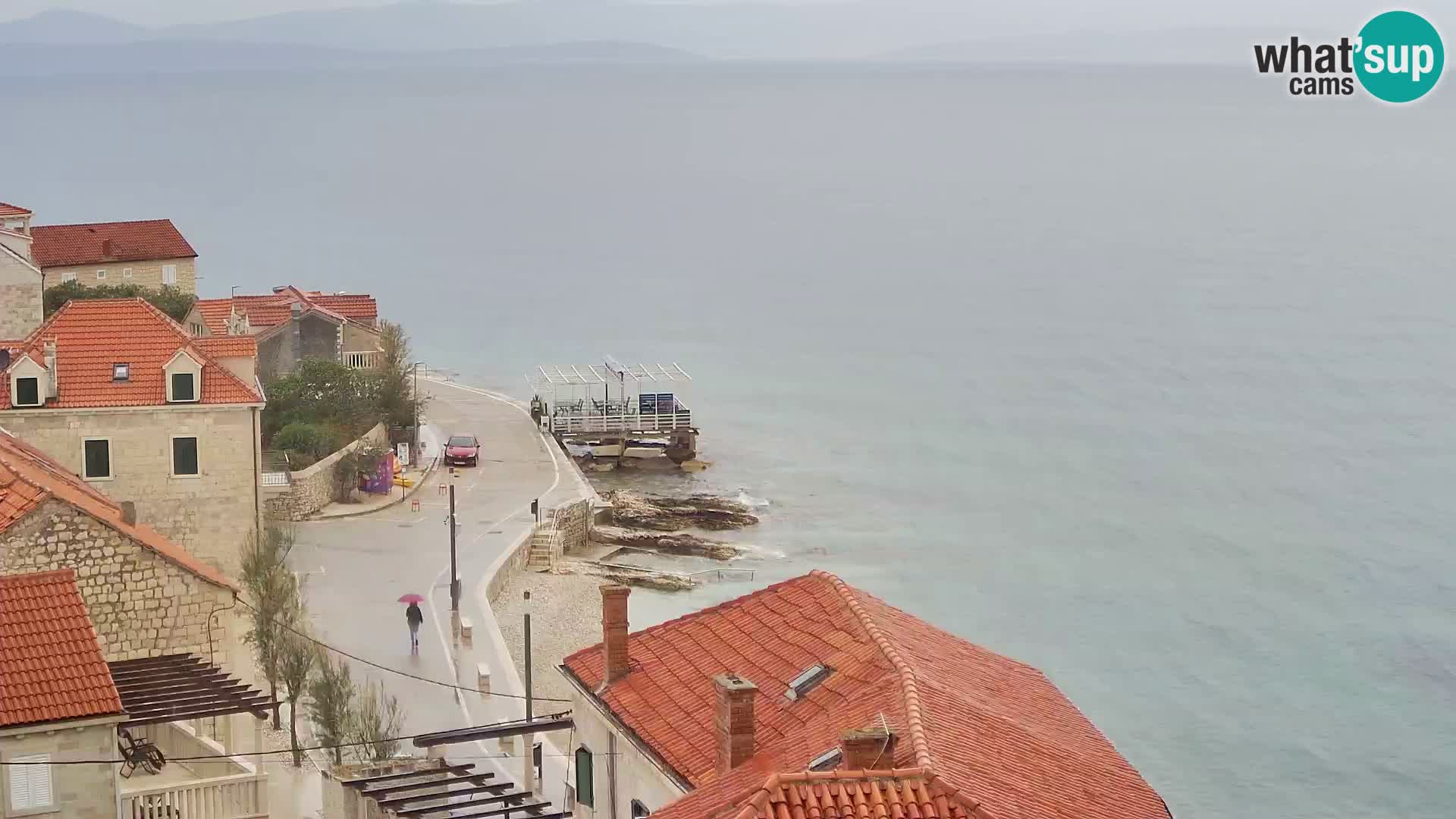 Web kamera Sutivan panorama – Pogled uživo s otoka Brača