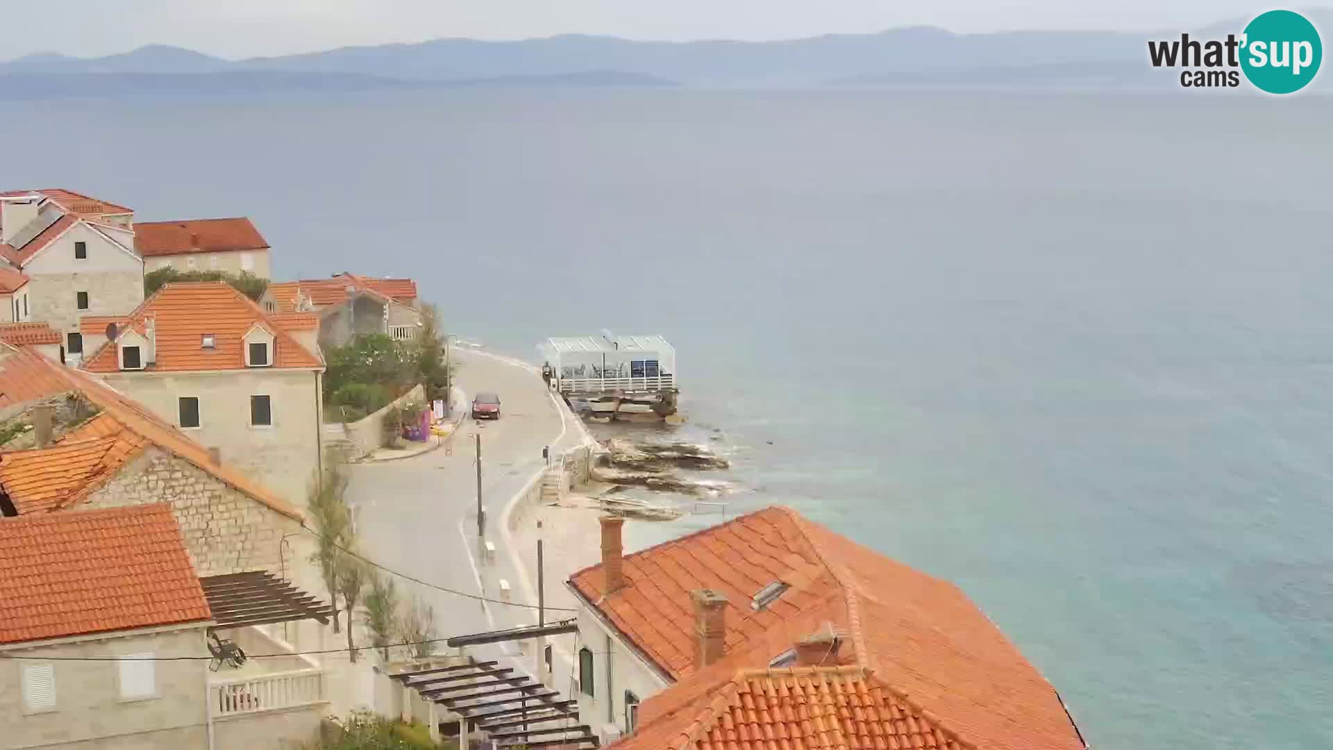 Spletna kamera Sutivan panorama – pogled v živo z otoka Brač