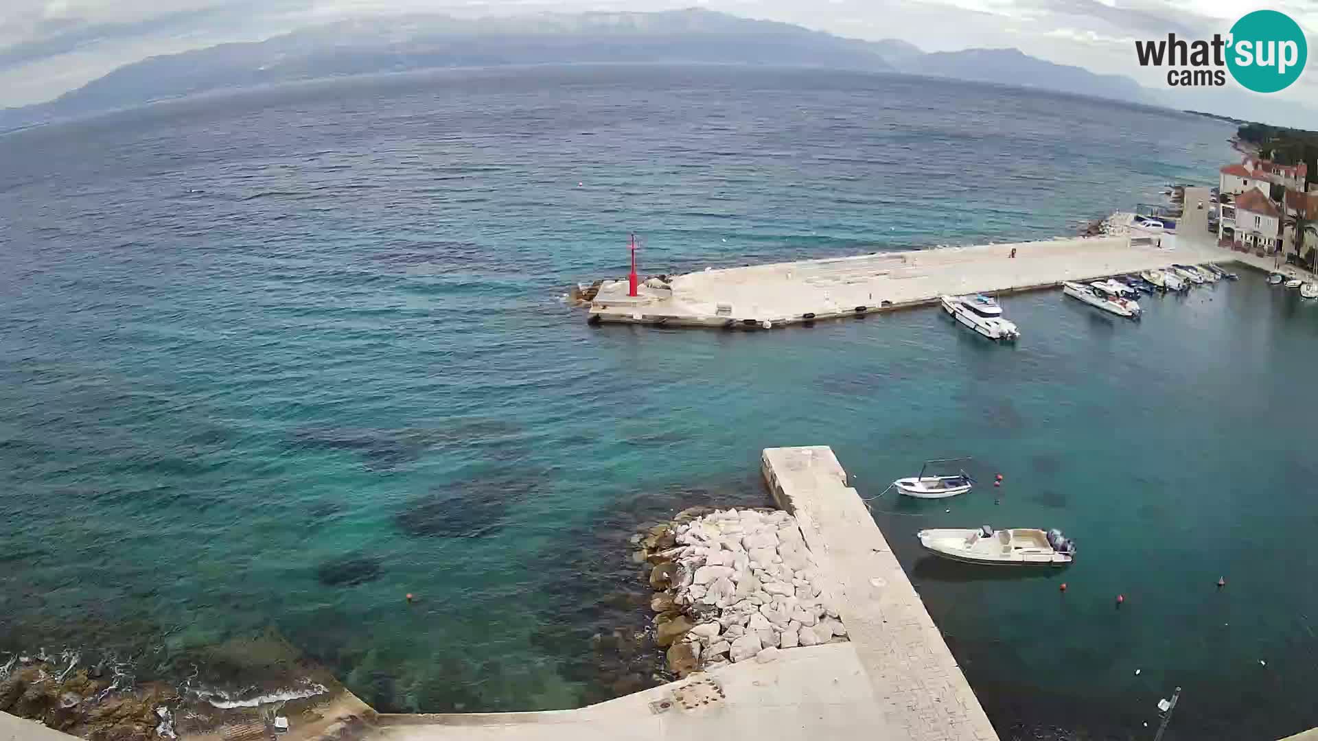 Web kamera Sutivan panorama – Pogled uživo s otoka Brača