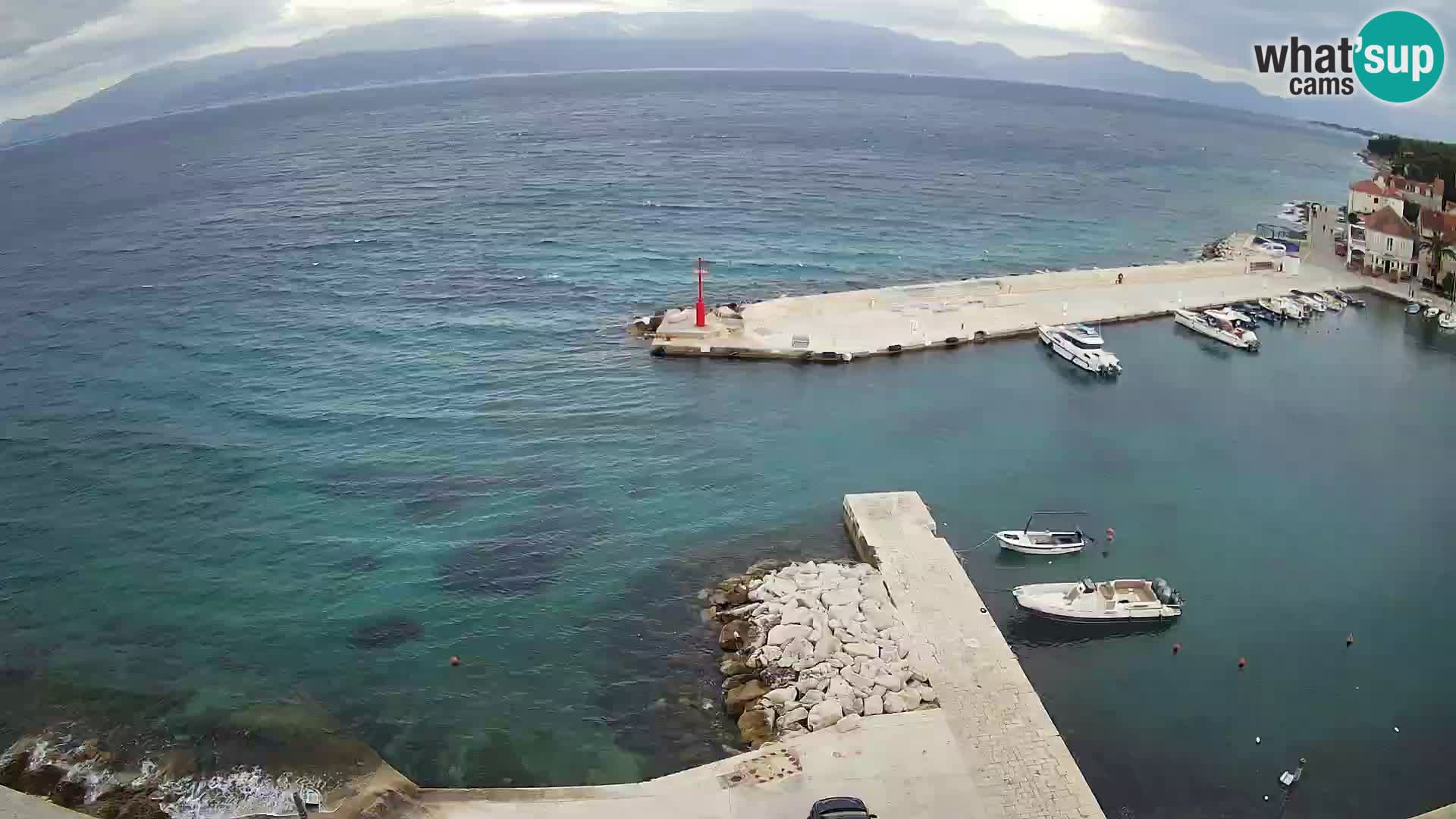 Webcam Sutivan Panorama – Vista en vivo desde la isla de Brač