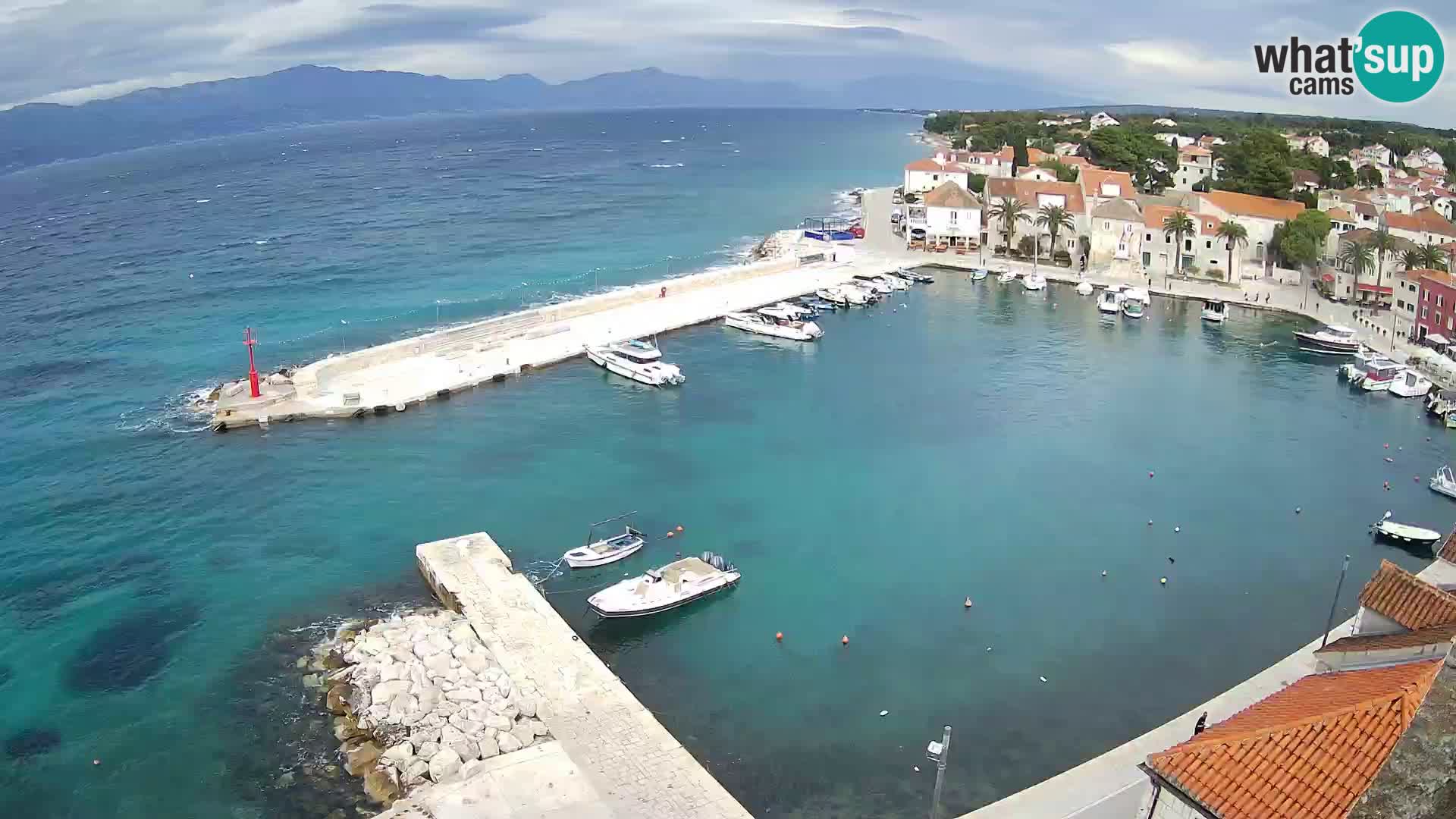 Webcam Sutivan Panorama – Vista en vivo desde la isla de Brač