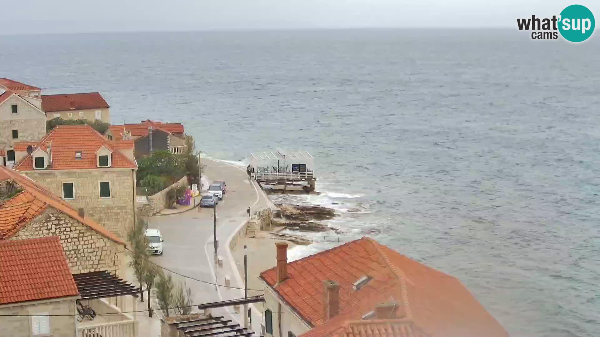 Spletna kamera Sutivan panorama – pogled v živo z otoka Brač