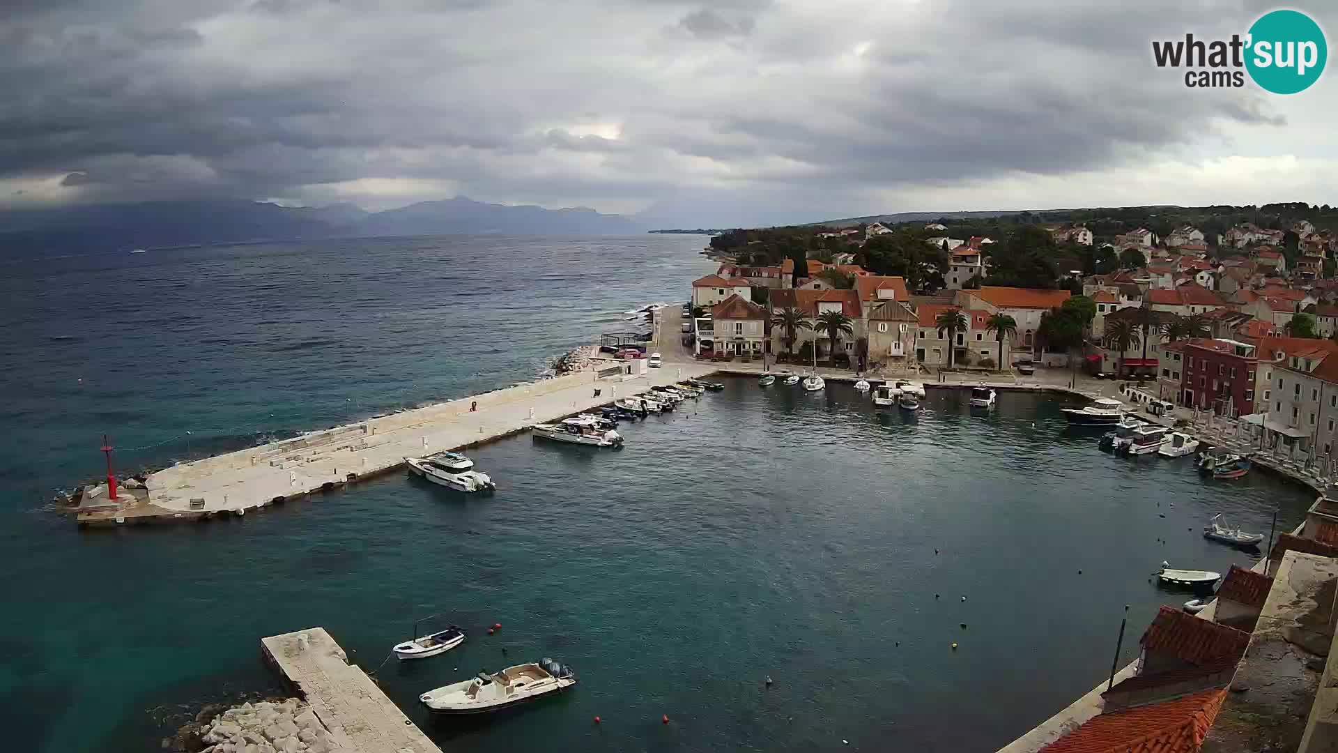 Webcam Sutivan Panorama – Vista en vivo desde la isla de Brač