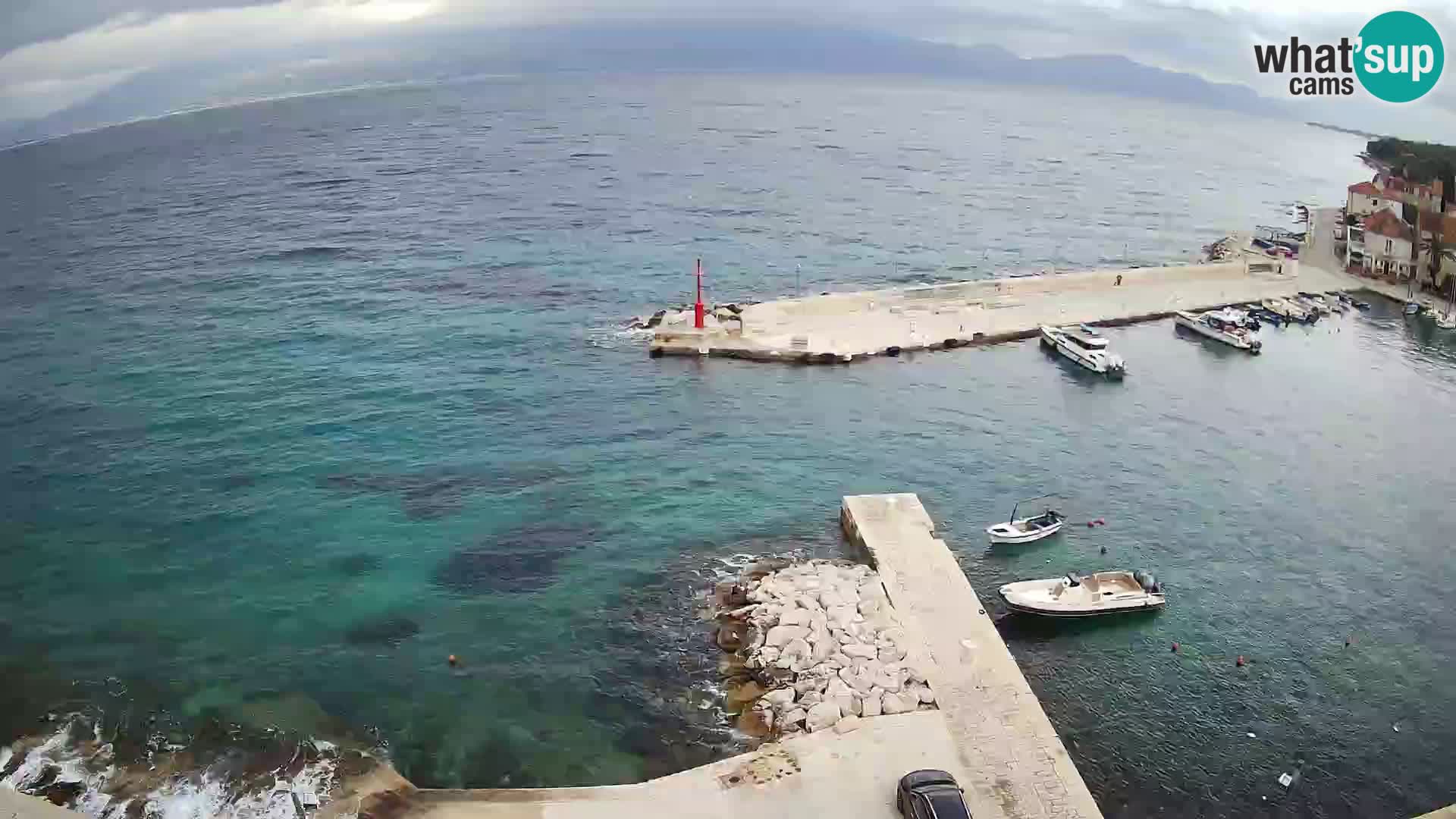 Webcam Sutivan panorama – Vista live dall’isola di Brač