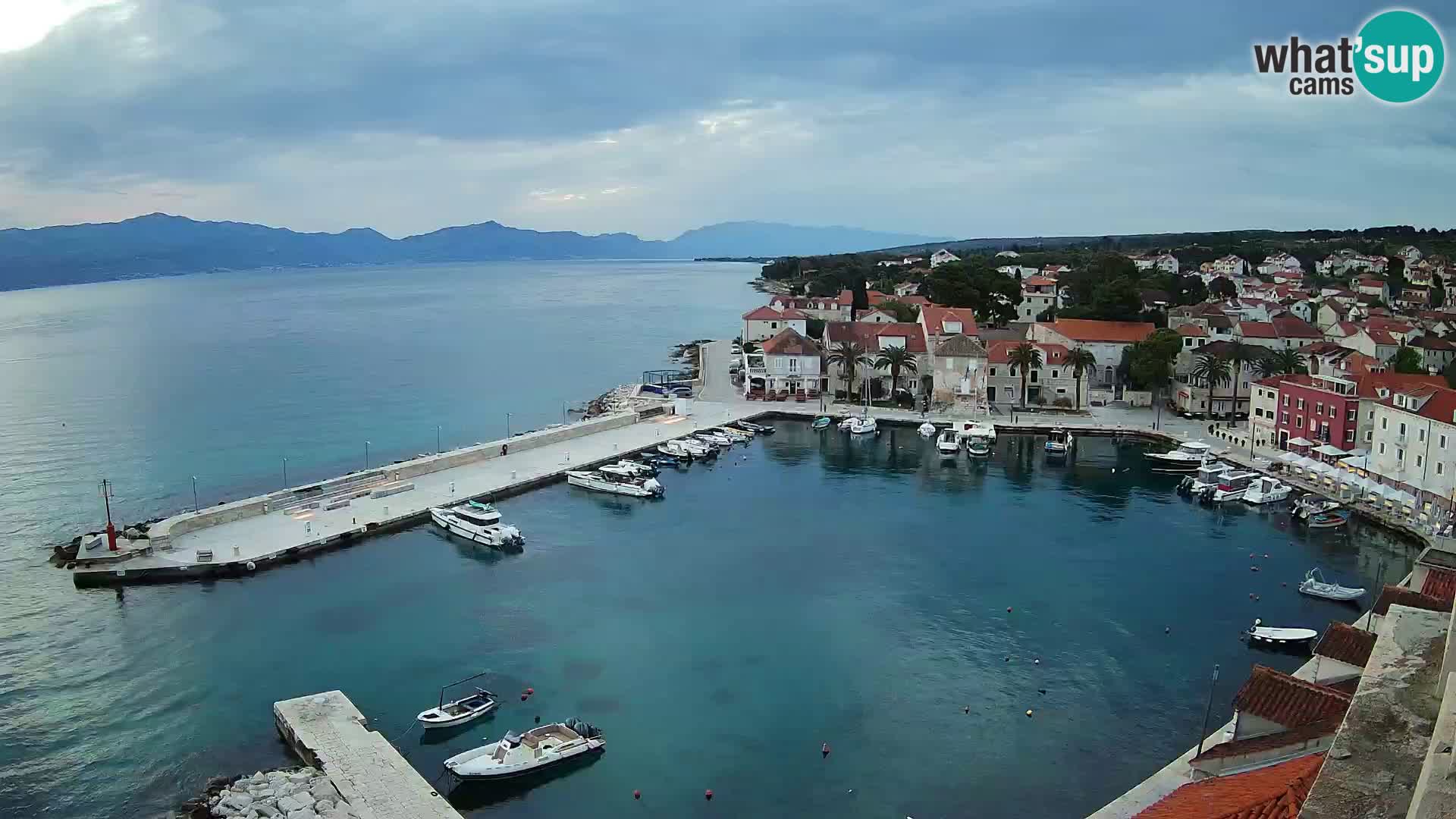 Webcam Sutivan panorama – Vista live dall’isola di Brač