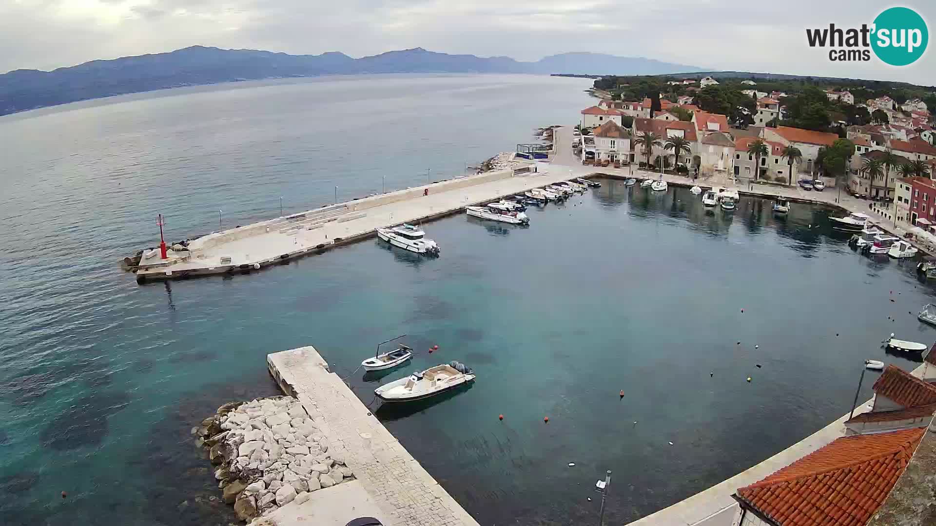 Webcam Sutivan Panorama – Vista en vivo desde la isla de Brač