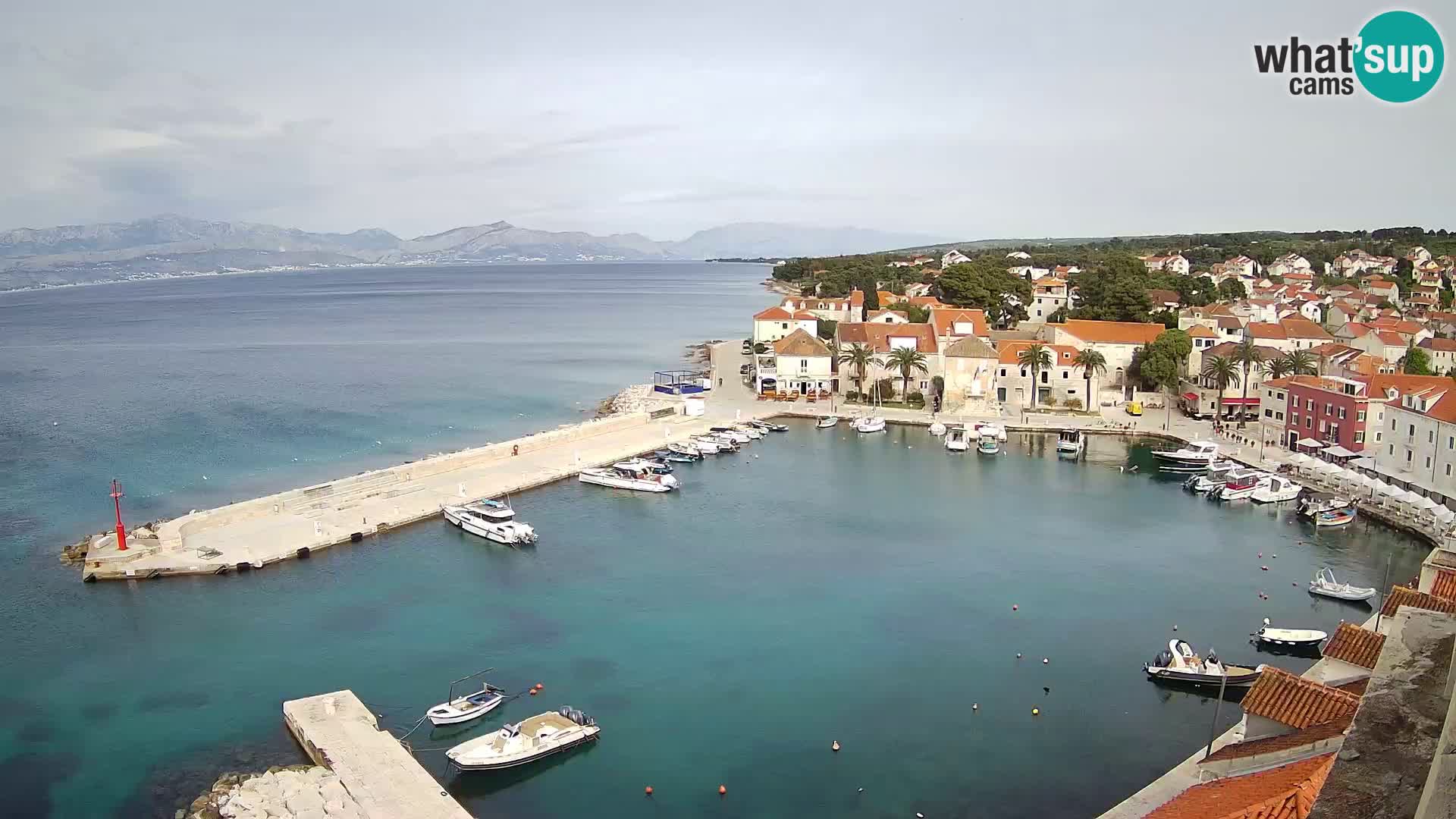 Webcam Sutivan Panorama – Vista en vivo desde la isla de Brač
