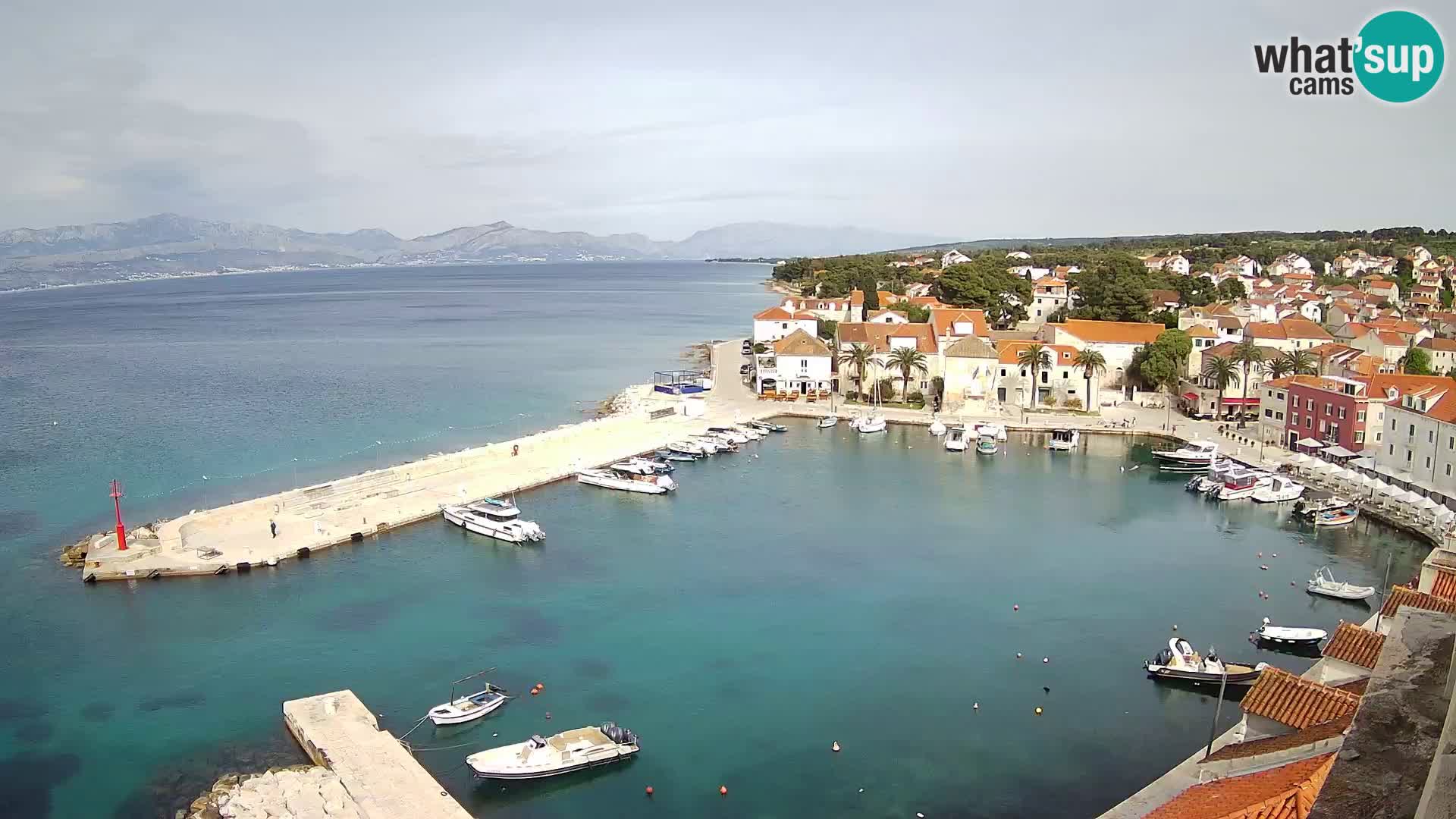 Web kamera Sutivan panorama – Pogled uživo s otoka Brača
