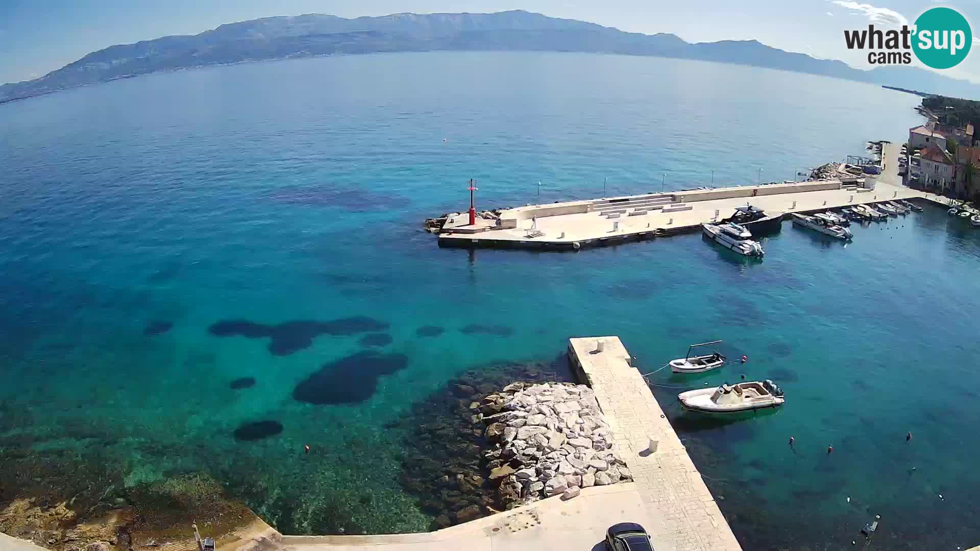 Webcam Sutivan panorama – Vista live dall’isola di Brač