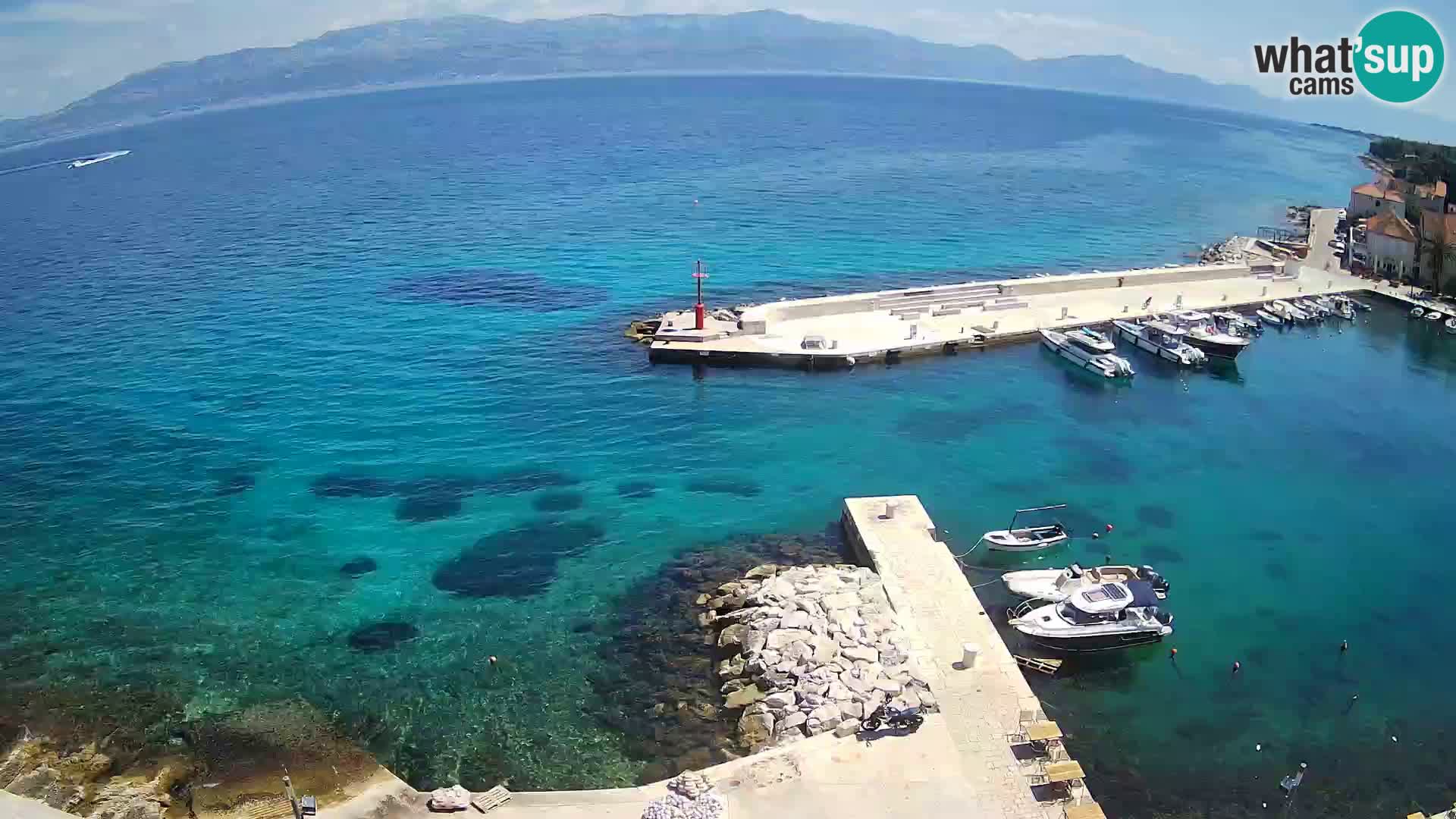 Webcam Sutivan panorama – Vista live dall’isola di Brač