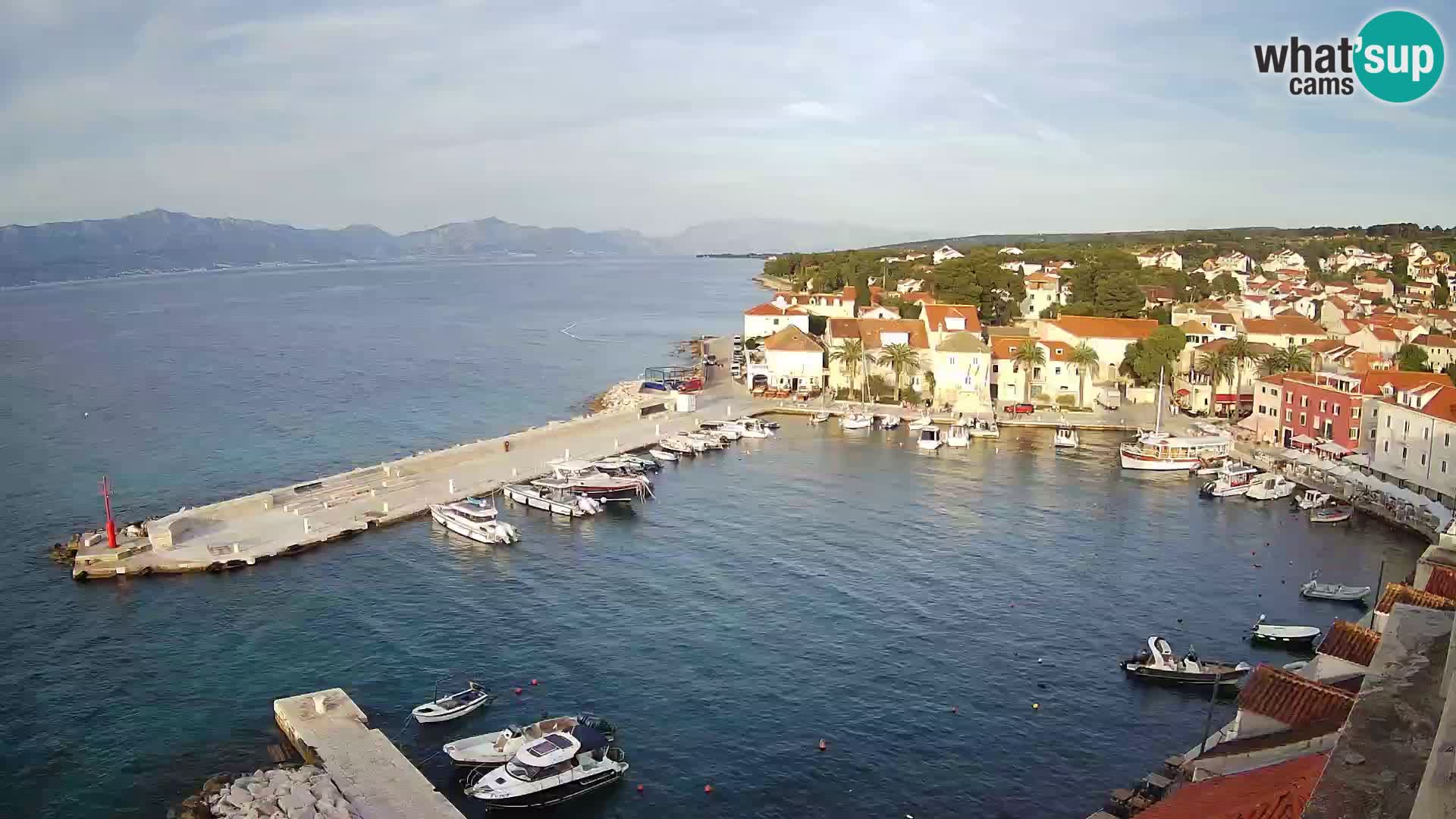 Web kamera Sutivan panorama – Pogled uživo s otoka Brača