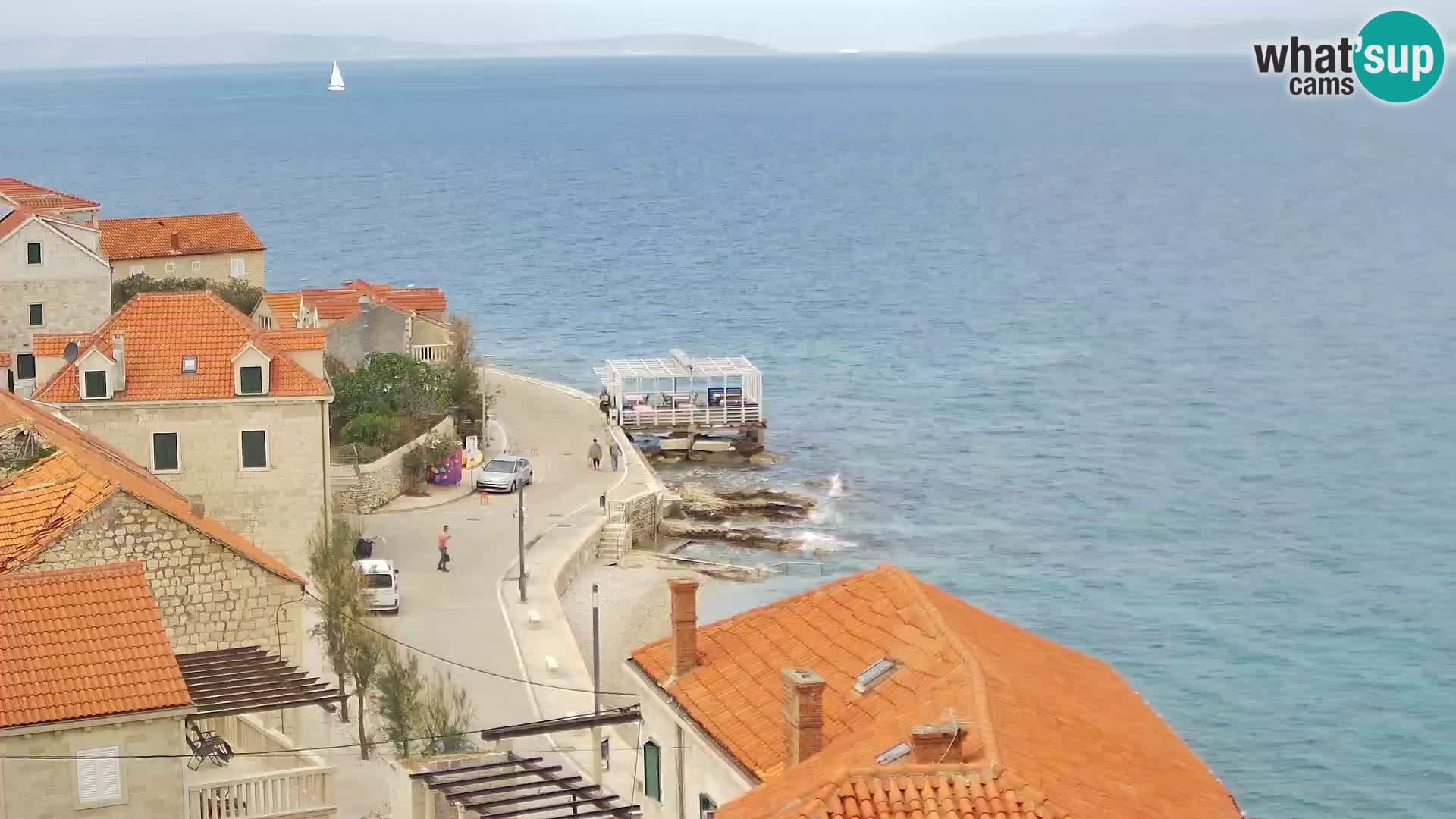 Spletna kamera Sutivan panorama – pogled v živo z otoka Brač