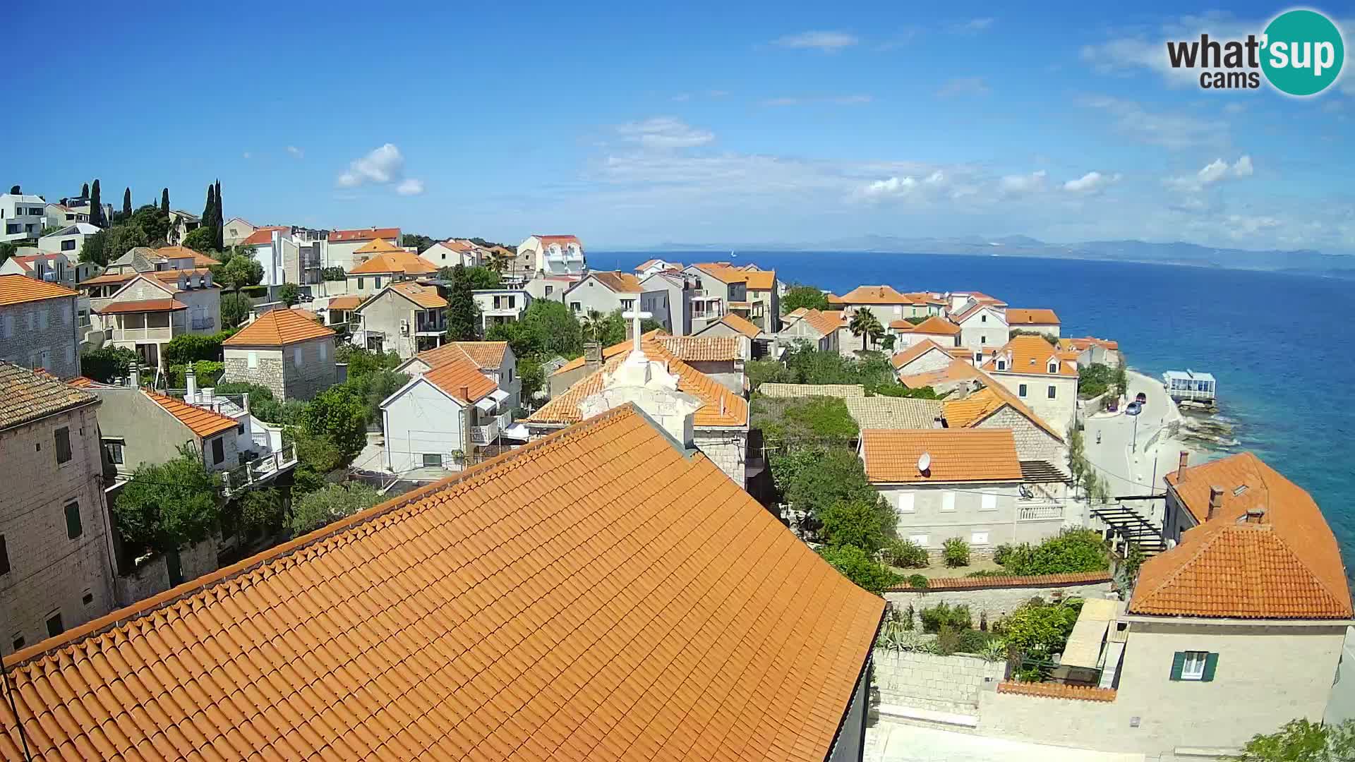 Webcam Sutivan Panorama – Vista en vivo desde la isla de Brač