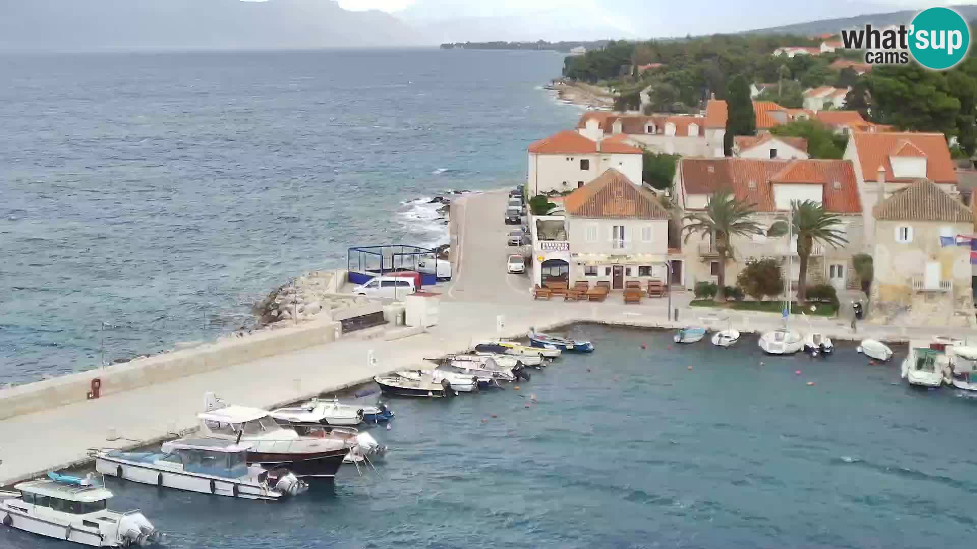Spletna kamera Sutivan panorama – pogled v živo z otoka Brač