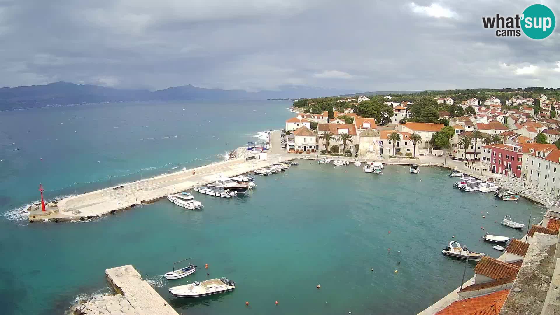 Webcam Sutivan Panorama – Vista en vivo desde la isla de Brač