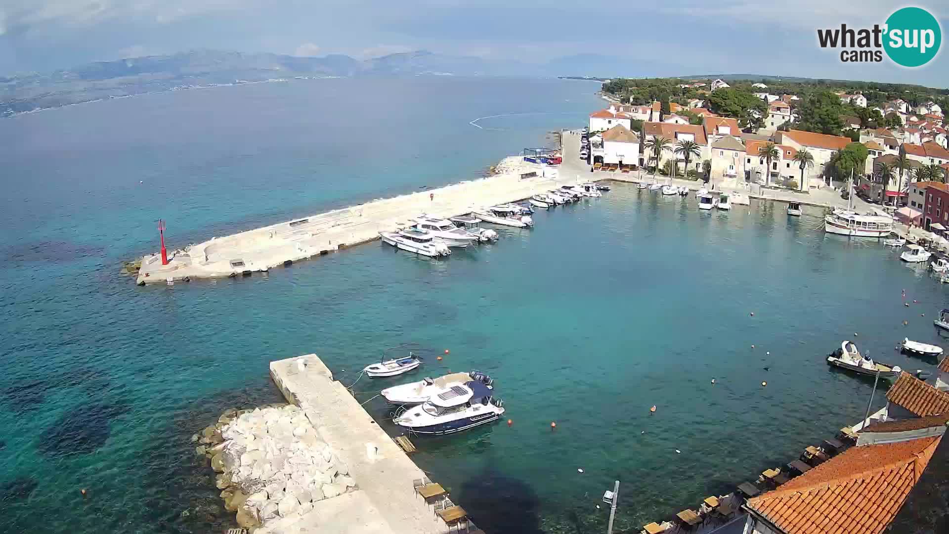 Webcam Sutivan panorama – Vista live dall’isola di Brač