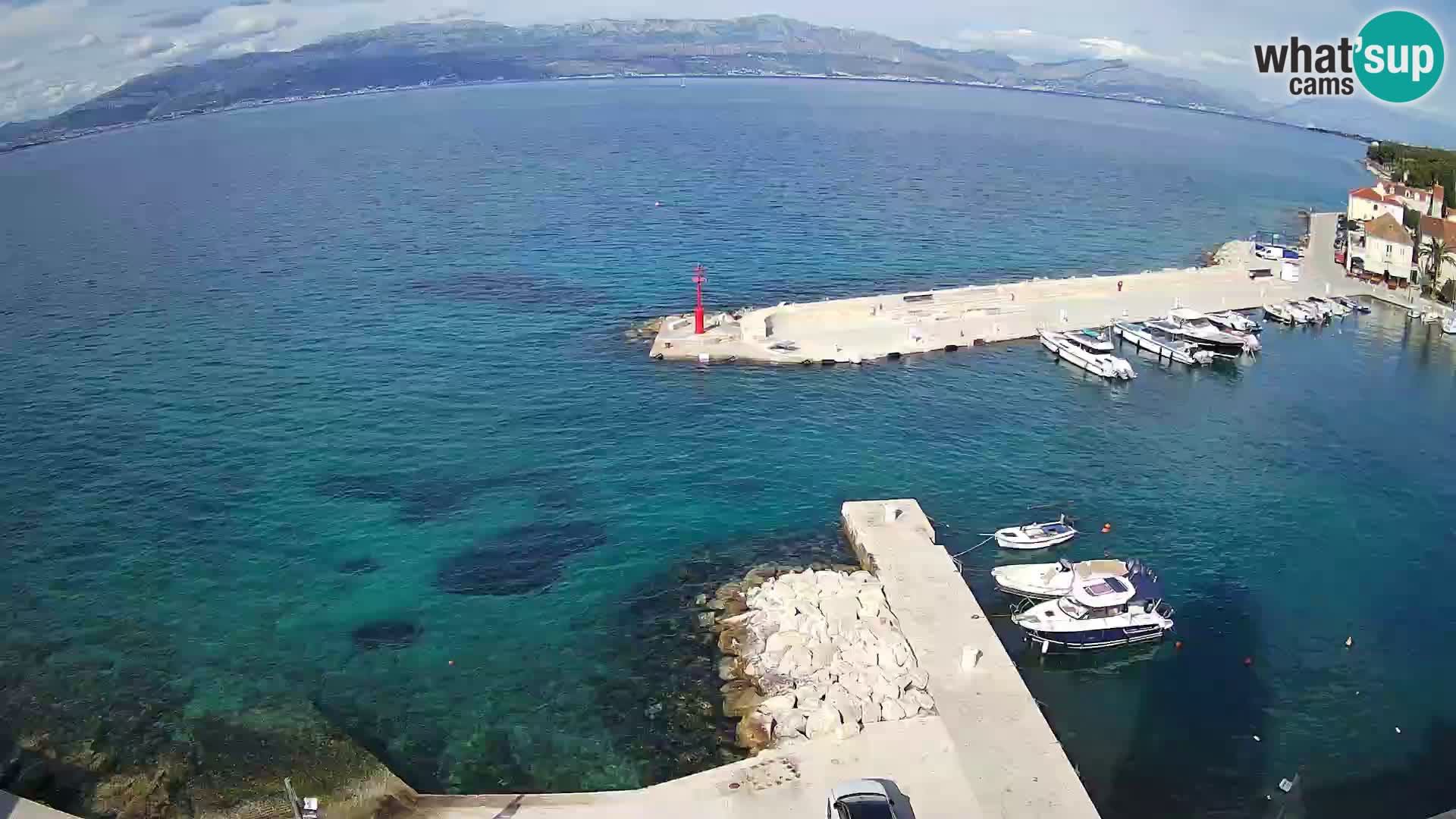 Web kamera Sutivan panorama – Pogled uživo s otoka Brača