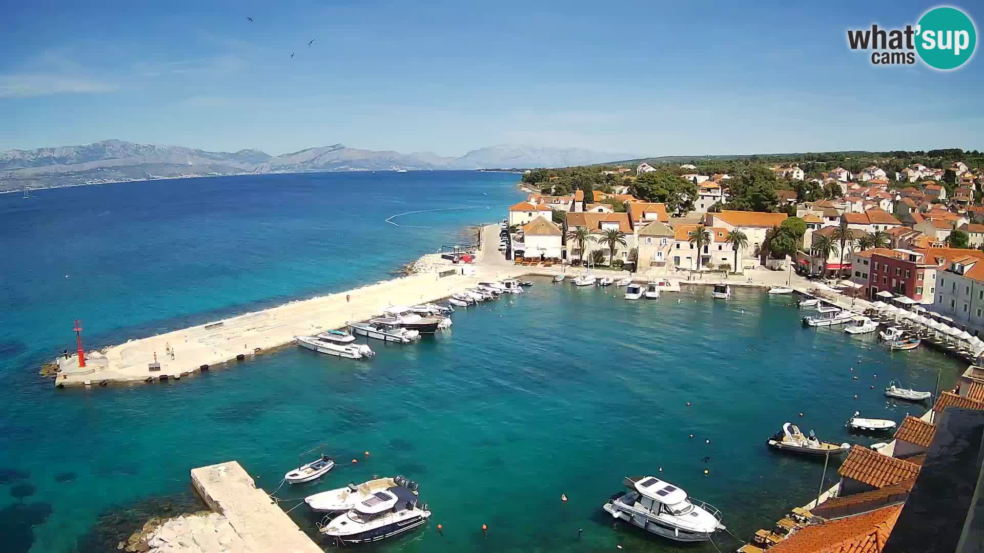 Web kamera Sutivan panorama – Pogled uživo s otoka Brača