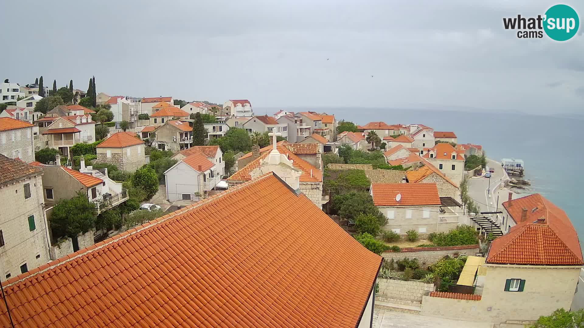 Web kamera Sutivan panorama – Pogled uživo s otoka Brača