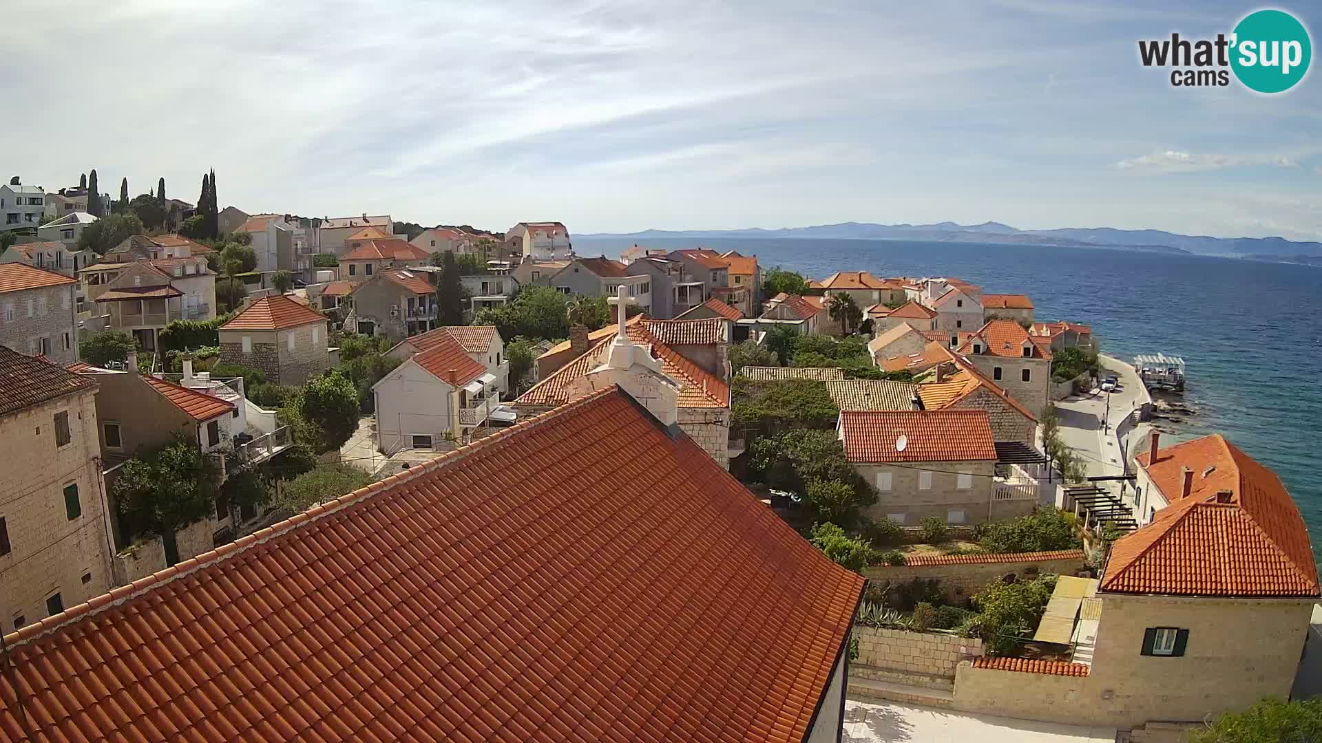 Web kamera Sutivan panorama – Pogled uživo s otoka Brača