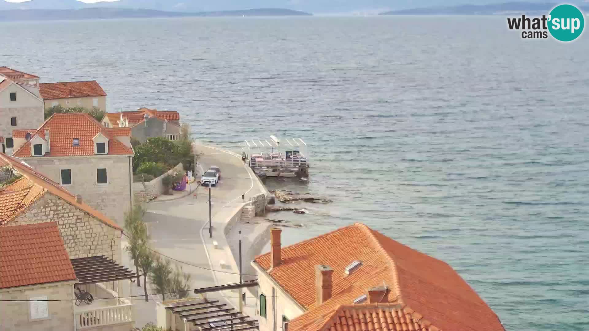 Spletna kamera Sutivan panorama – pogled v živo z otoka Brač