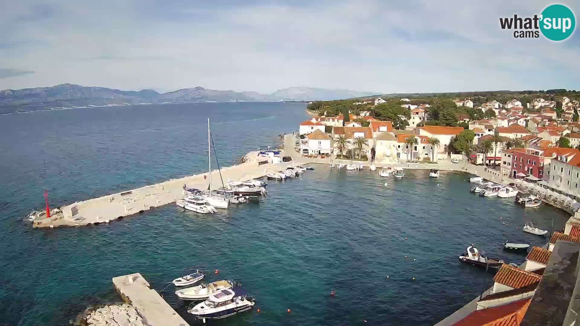 Web kamera Sutivan panorama – Pogled uživo s otoka Brača