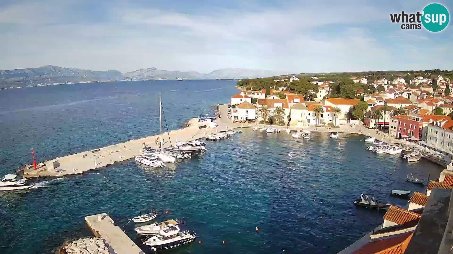 Webcam Sutivan Panorama – Vista en vivo desde la isla de Brač