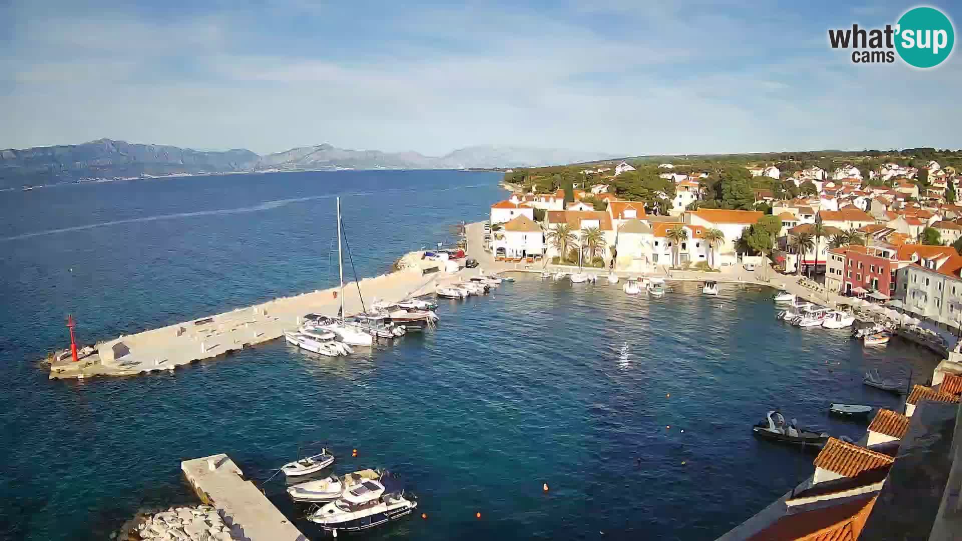Webcam Sutivan Panorama – Vista en vivo desde la isla de Brač