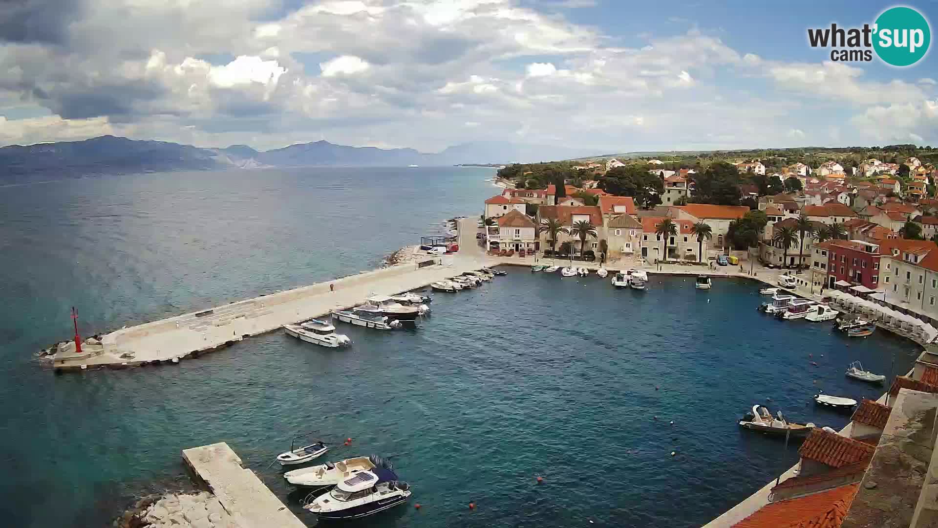Web kamera Sutivan panorama – Pogled uživo s otoka Brača
