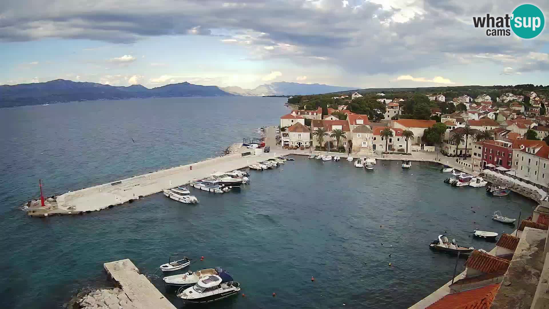 Webcam Sutivan panorama – Vista live dall’isola di Brač