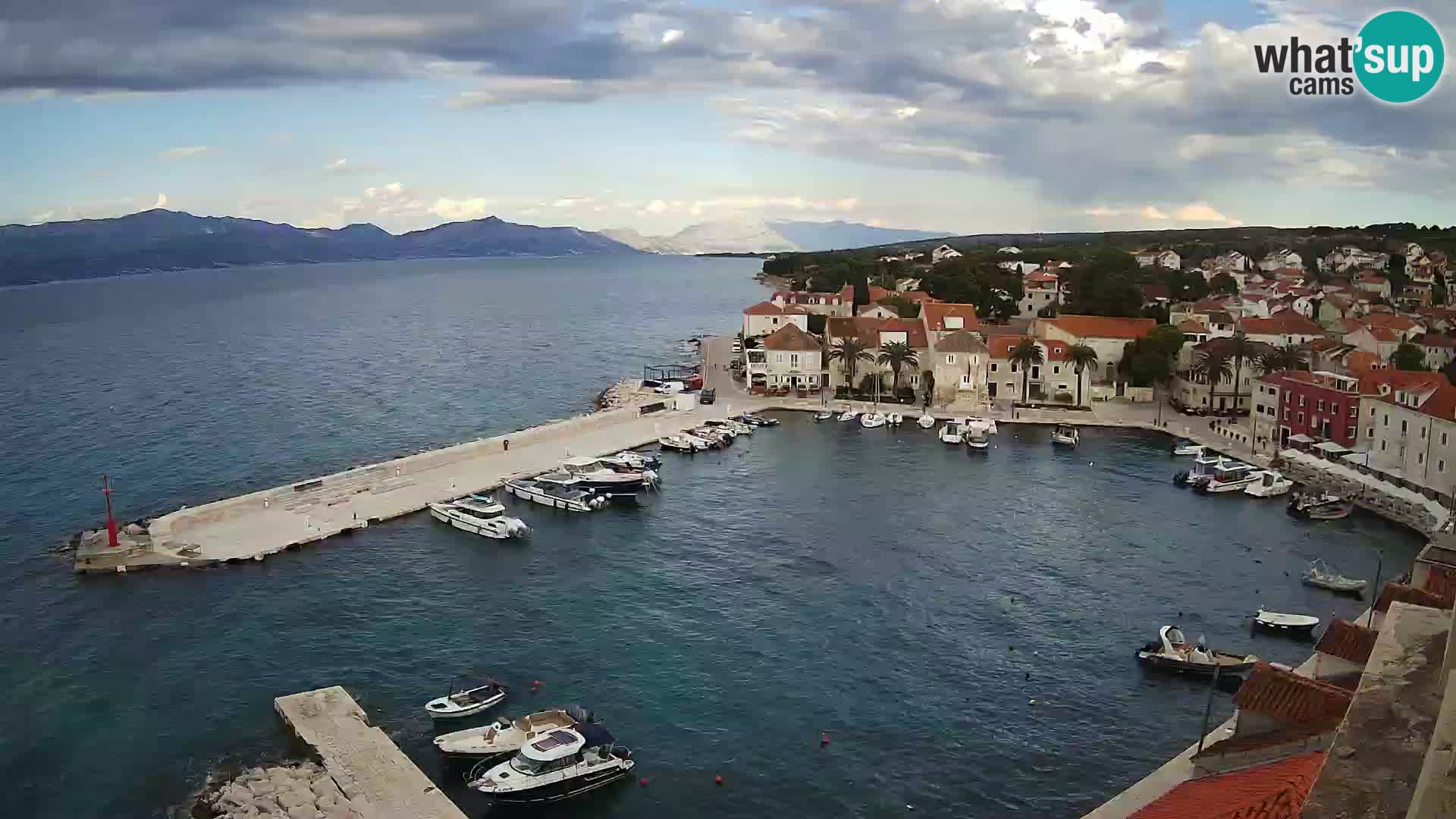 Webcam Sutivan Panorama – Vista en vivo desde la isla de Brač