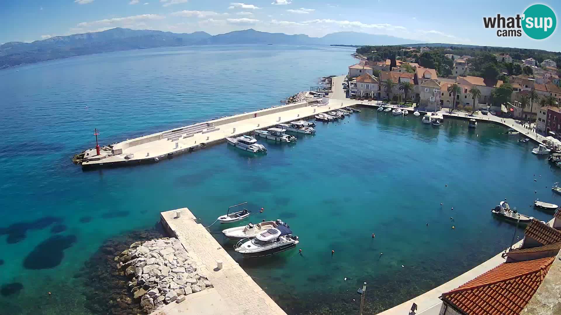 Webcam Sutivan Panorama – Vista en vivo desde la isla de Brač