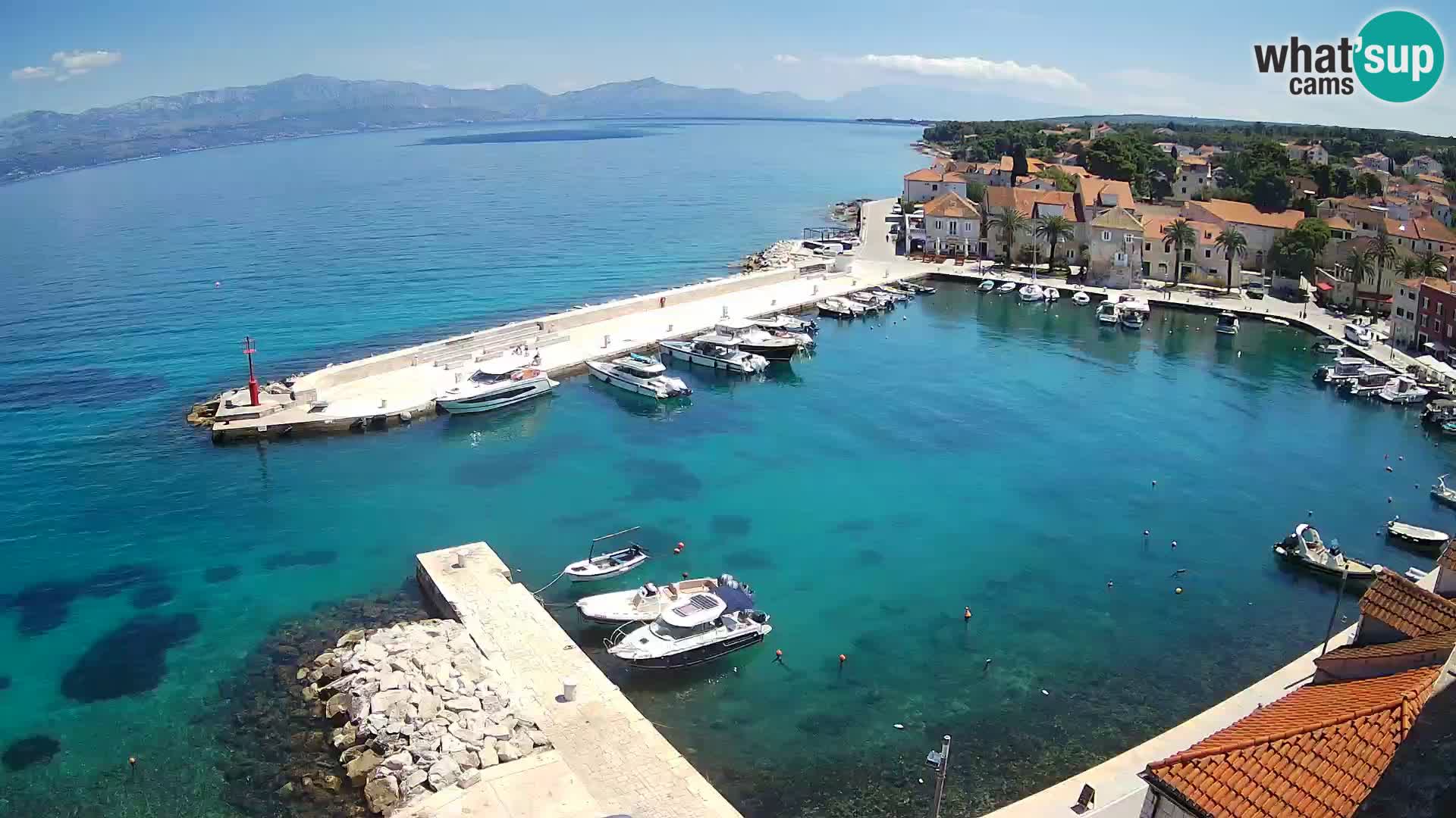 Webcam Sutivan Panorama – Vista en vivo desde la isla de Brač