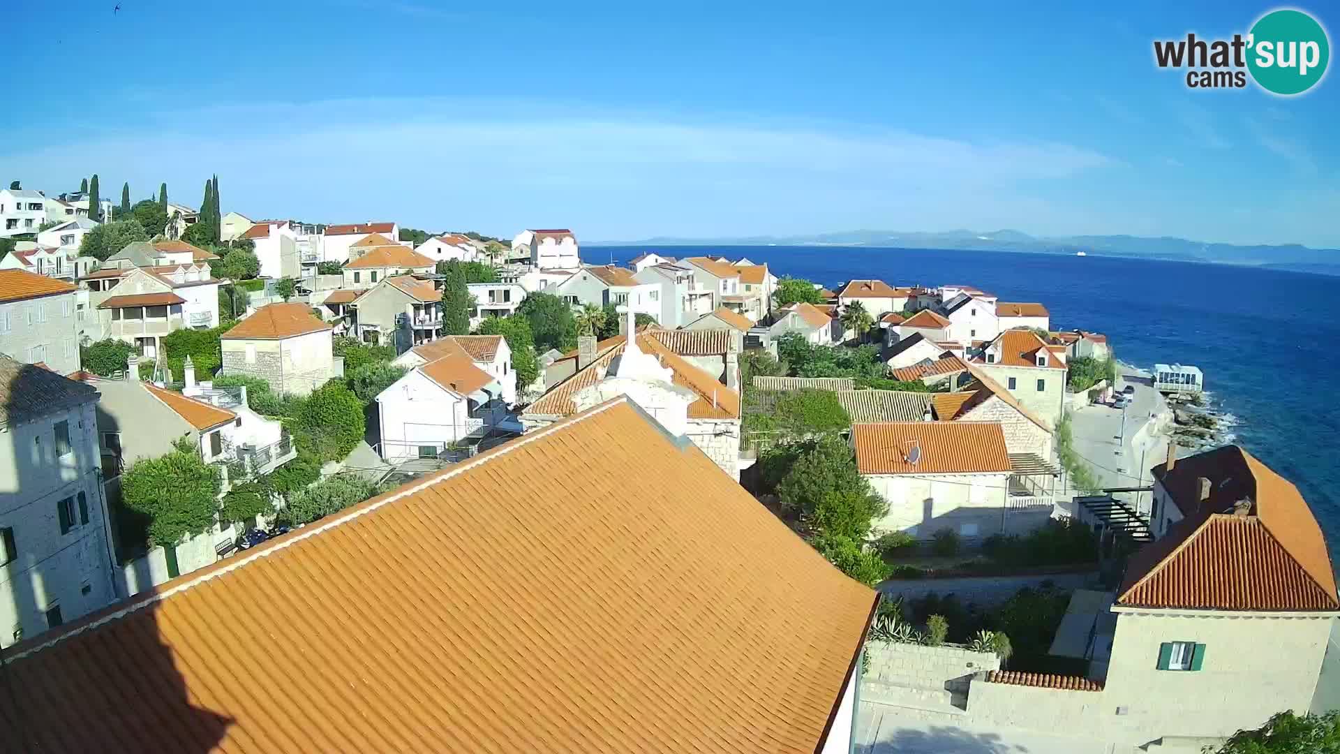 Web kamera Sutivan panorama – Pogled uživo s otoka Brača