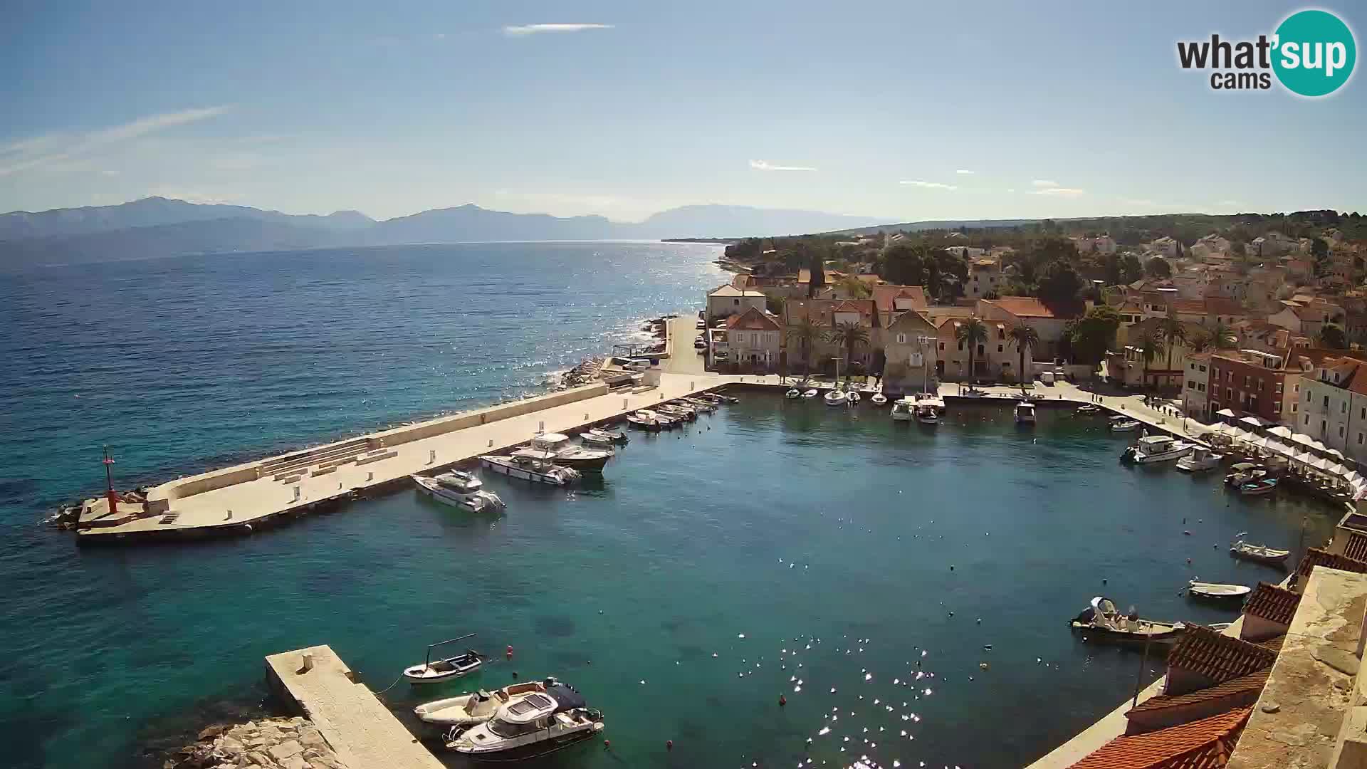 Webcam Sutivan panorama – Vista live dall’isola di Brač