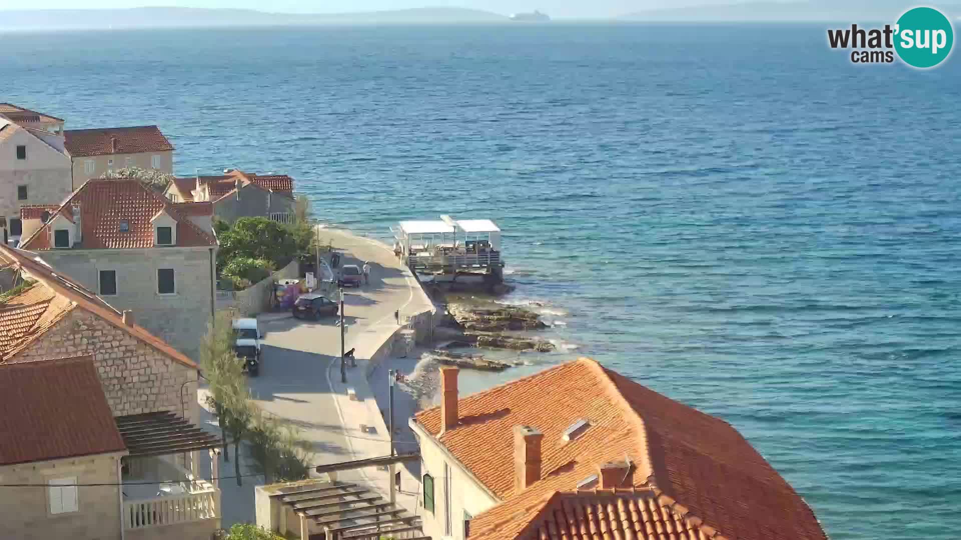 Spletna kamera Sutivan panorama – pogled v živo z otoka Brač