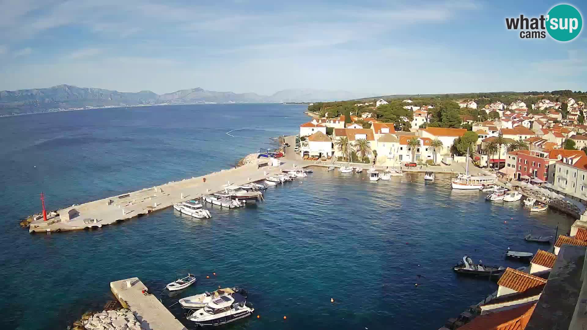 Webcam Sutivan panorama – Vista live dall’isola di Brač
