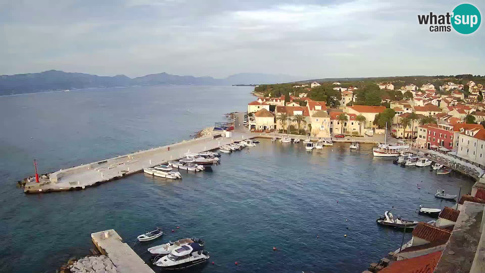 Webcam Sutivan Panorama – Vista en vivo desde la isla de Brač