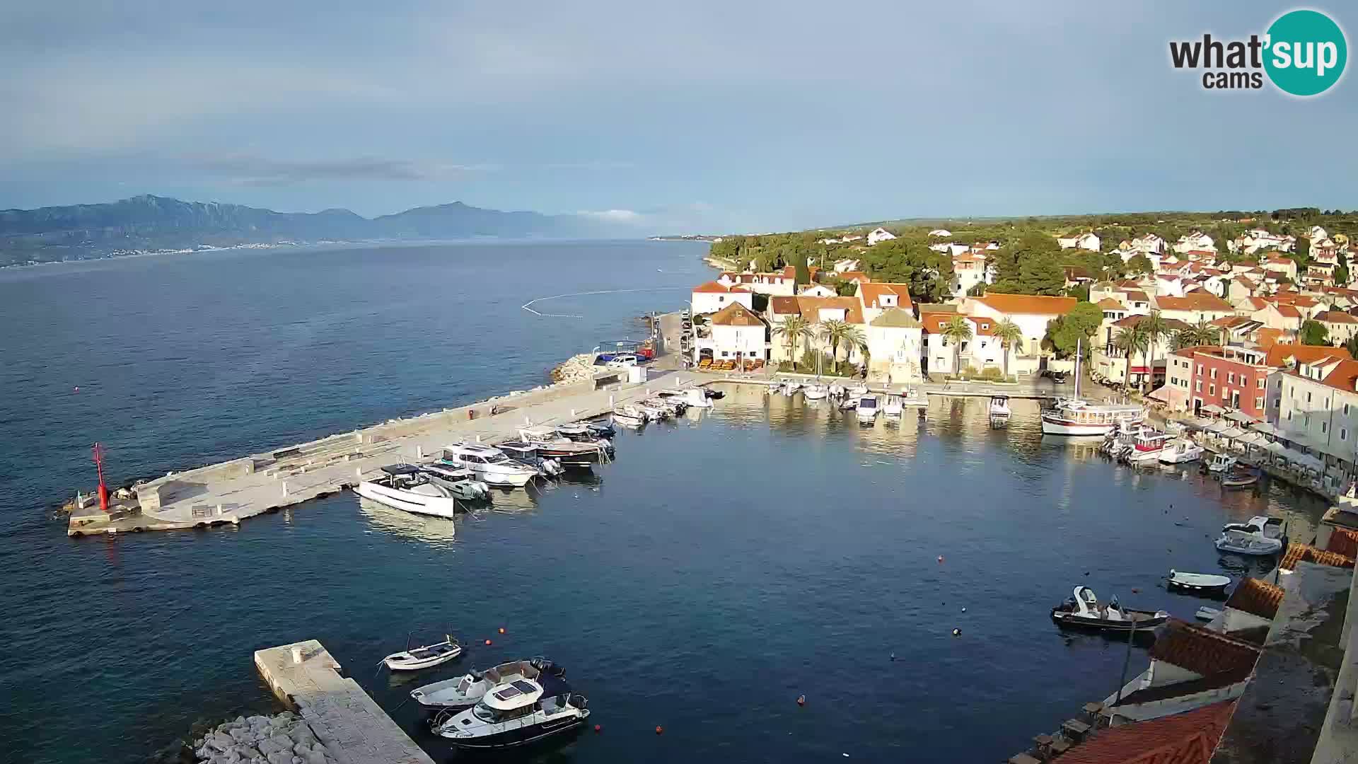 Webcam Sutivan panorama – Vista live dall’isola di Brač