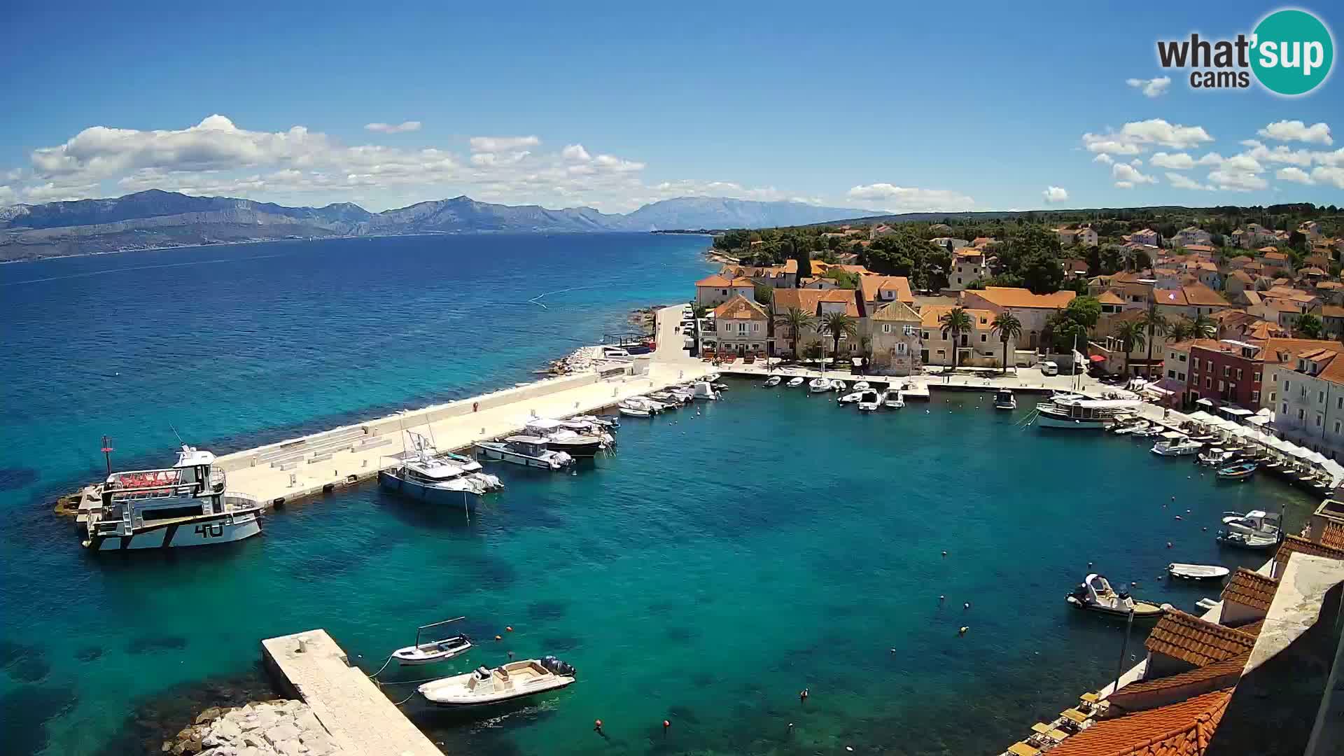 Webcam Sutivan Panorama – Vista en vivo desde la isla de Brač