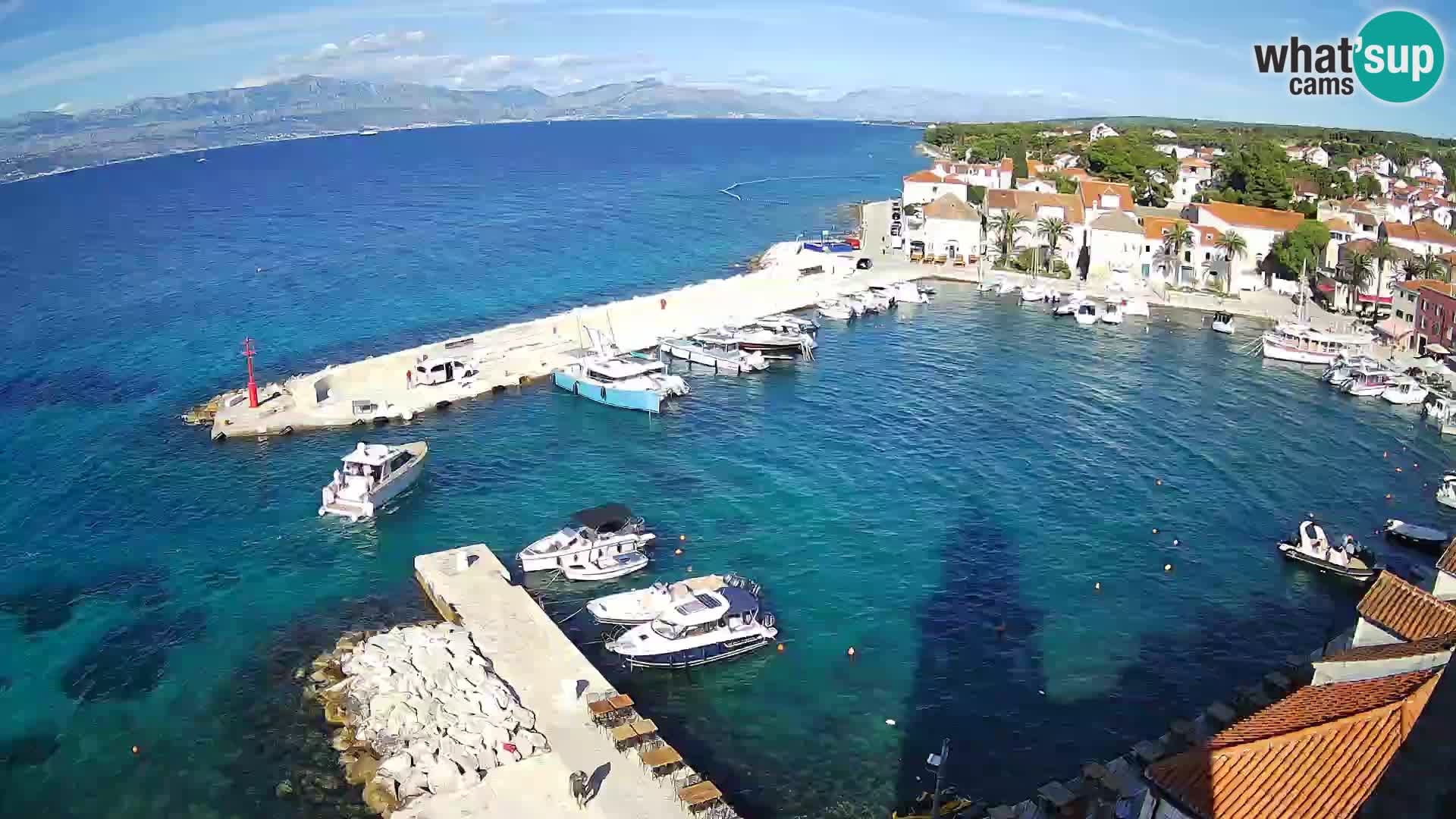 Webcam Sutivan Panorama – Vista en vivo desde la isla de Brač