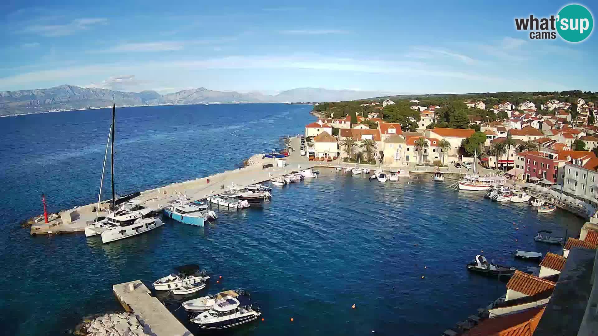 Webcam Sutivan panorama – Vista live dall’isola di Brač