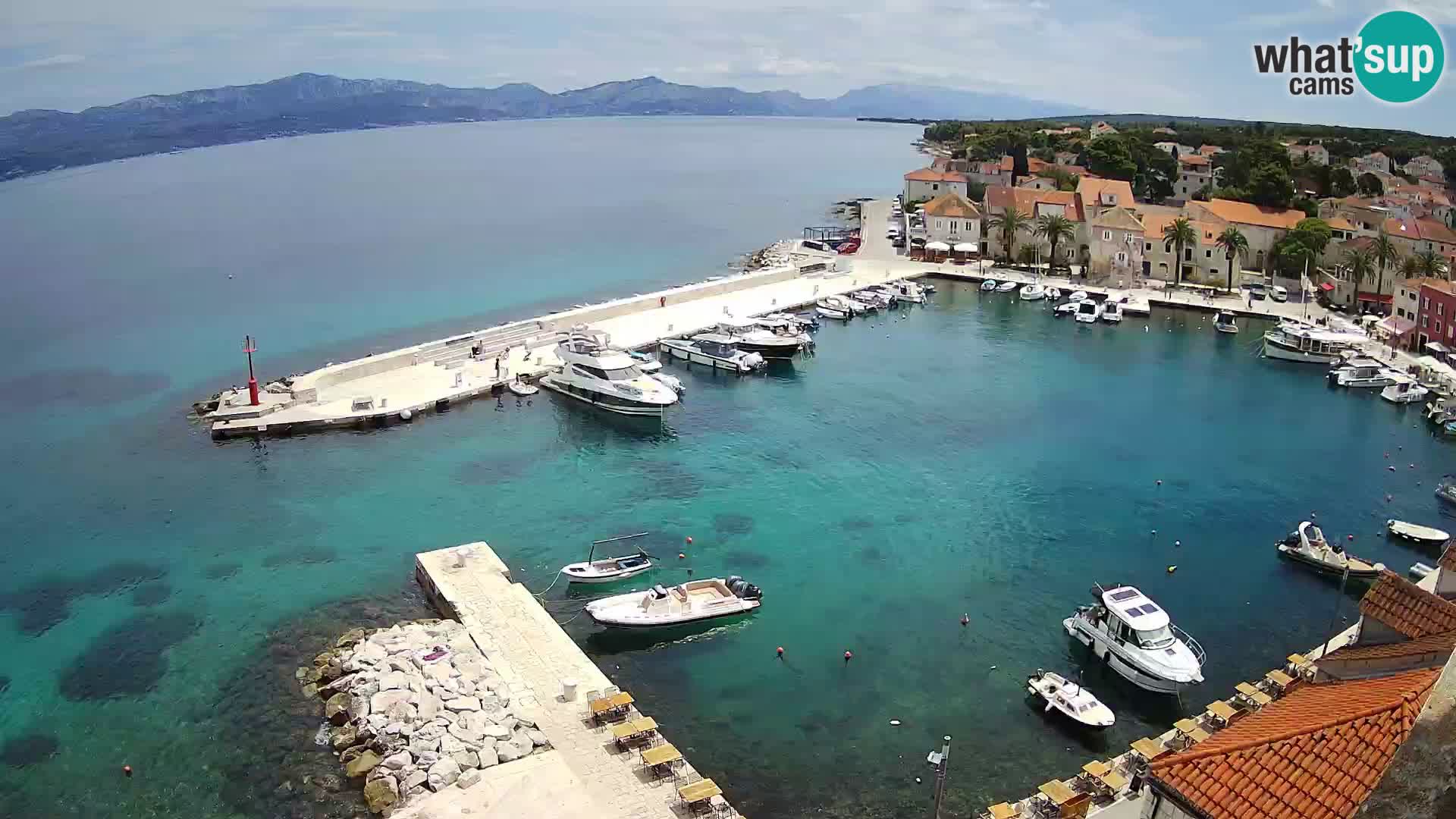 Webcam Sutivan panorama – Vista live dall’isola di Brač