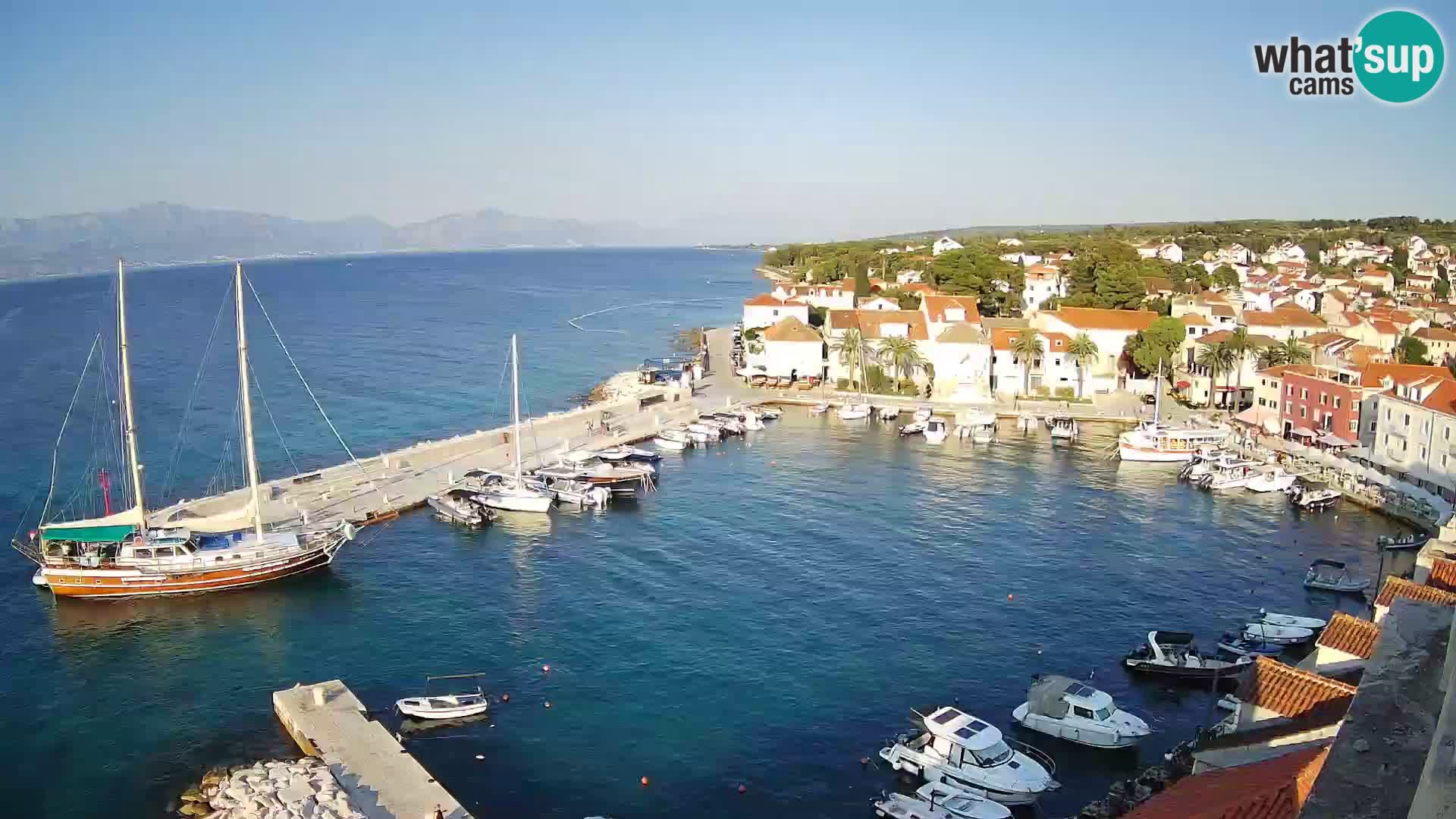 Webcam Sutivan panorama – Vista live dall’isola di Brač